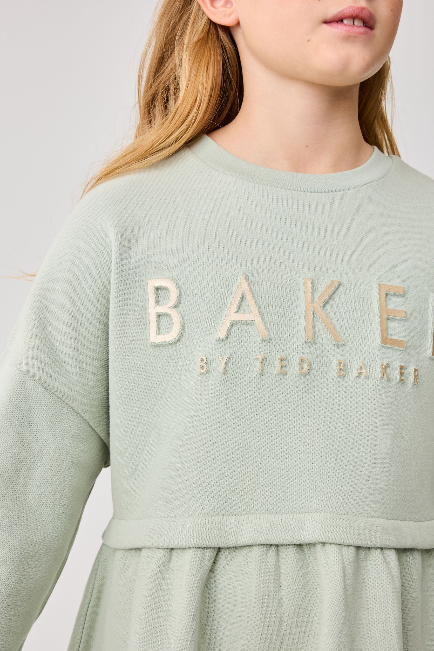 Baker by Ted Baker Embossed Branded Sweat Dress