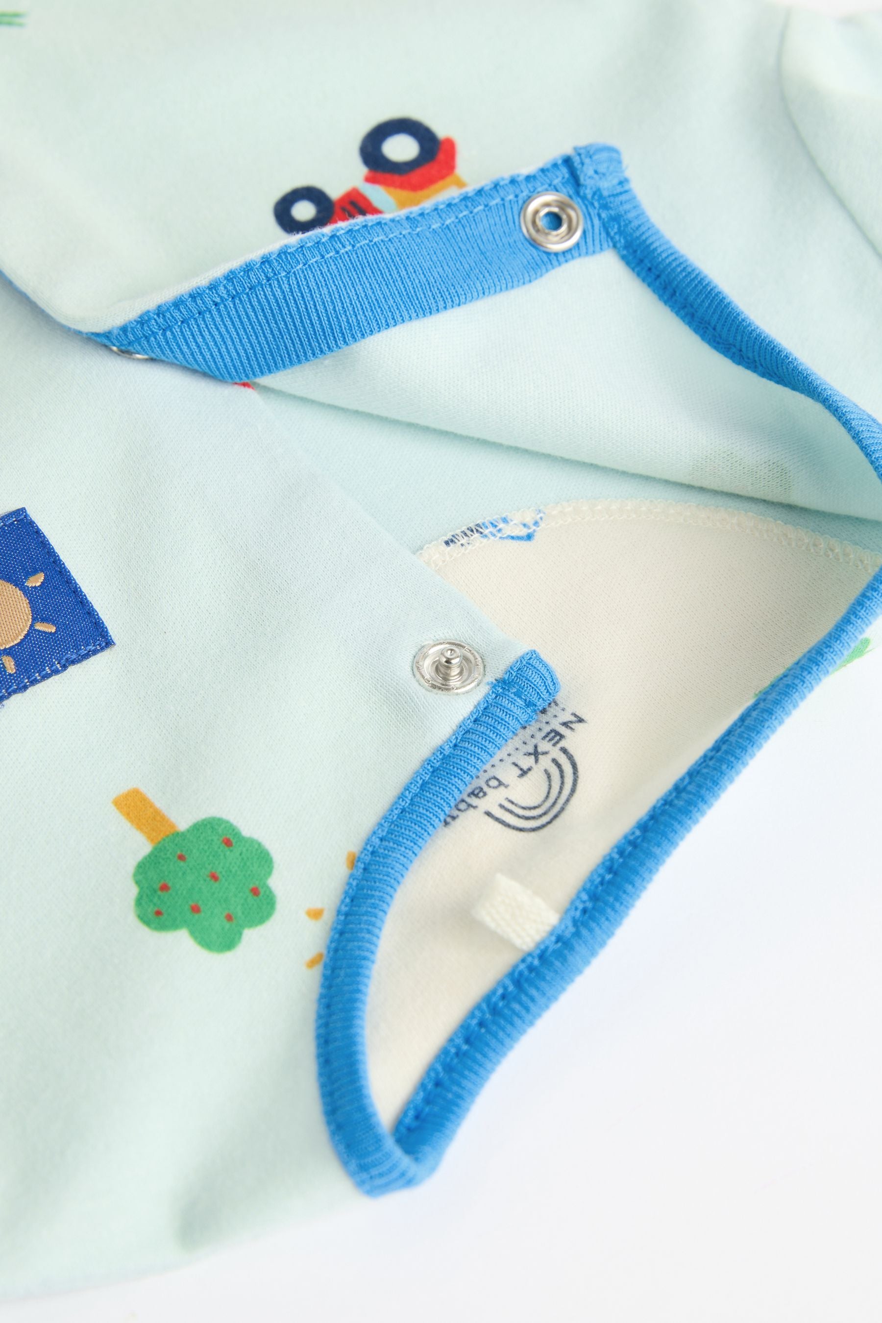 Bright Transport Baby Sleepsuits 3 Pack (0mths-3yrs)