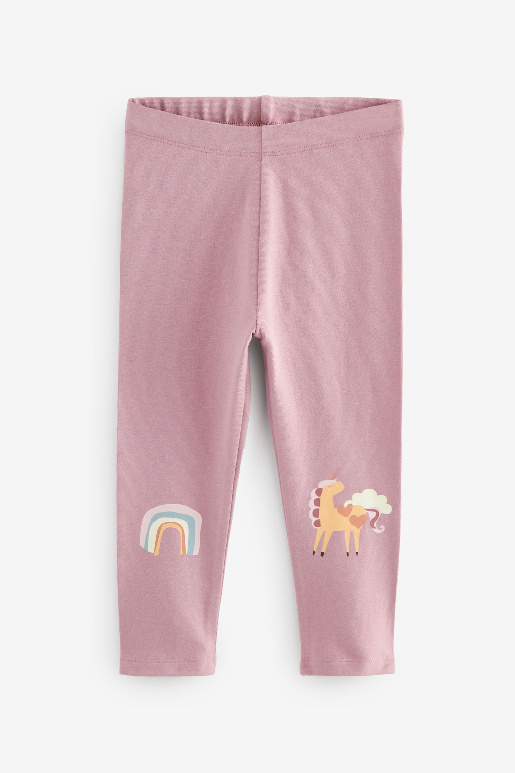 Lilac Purple Unicorn Leggings 4 Pack (3mths-7yrs)