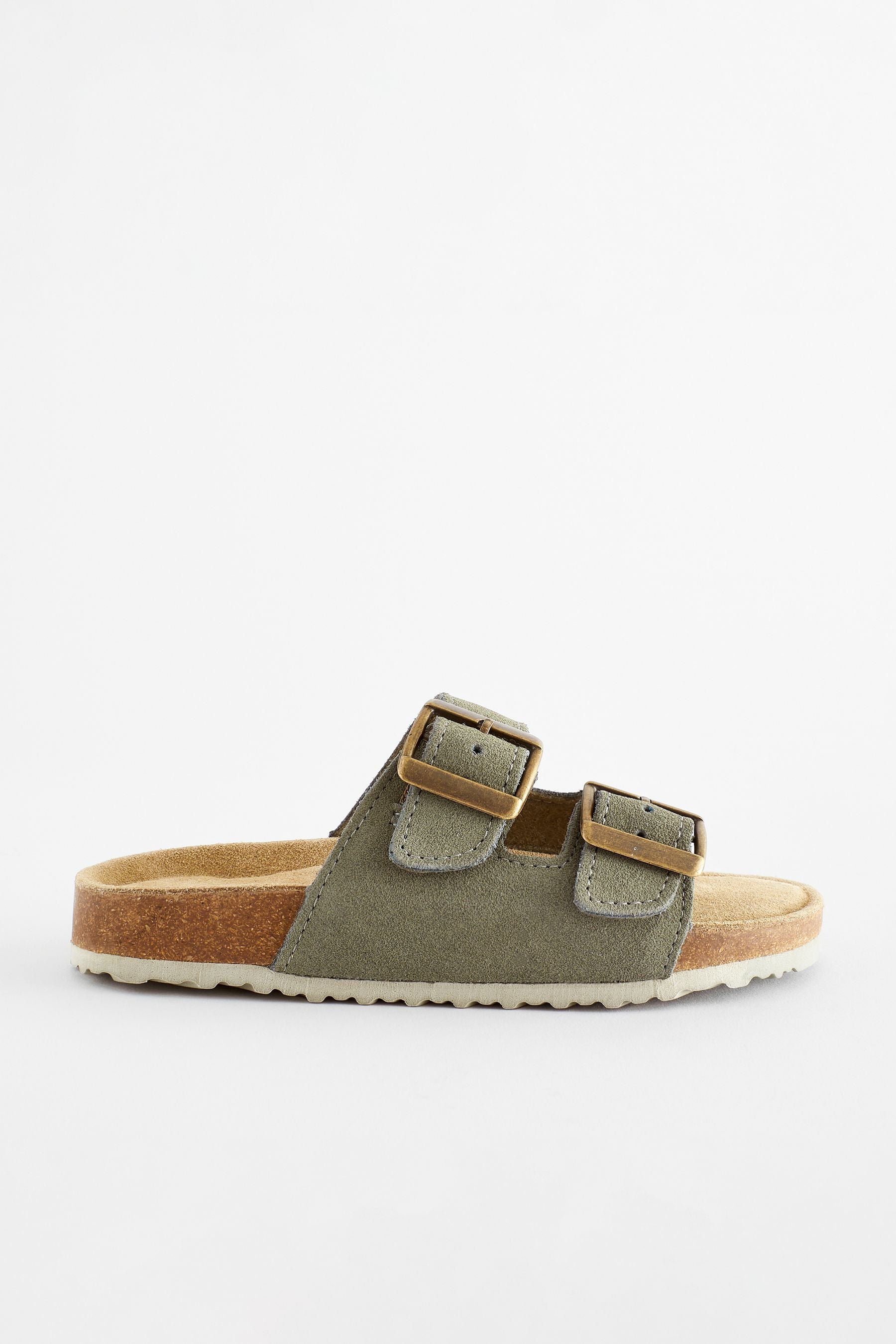 Sage Green Slip-On Corkbed Sandals