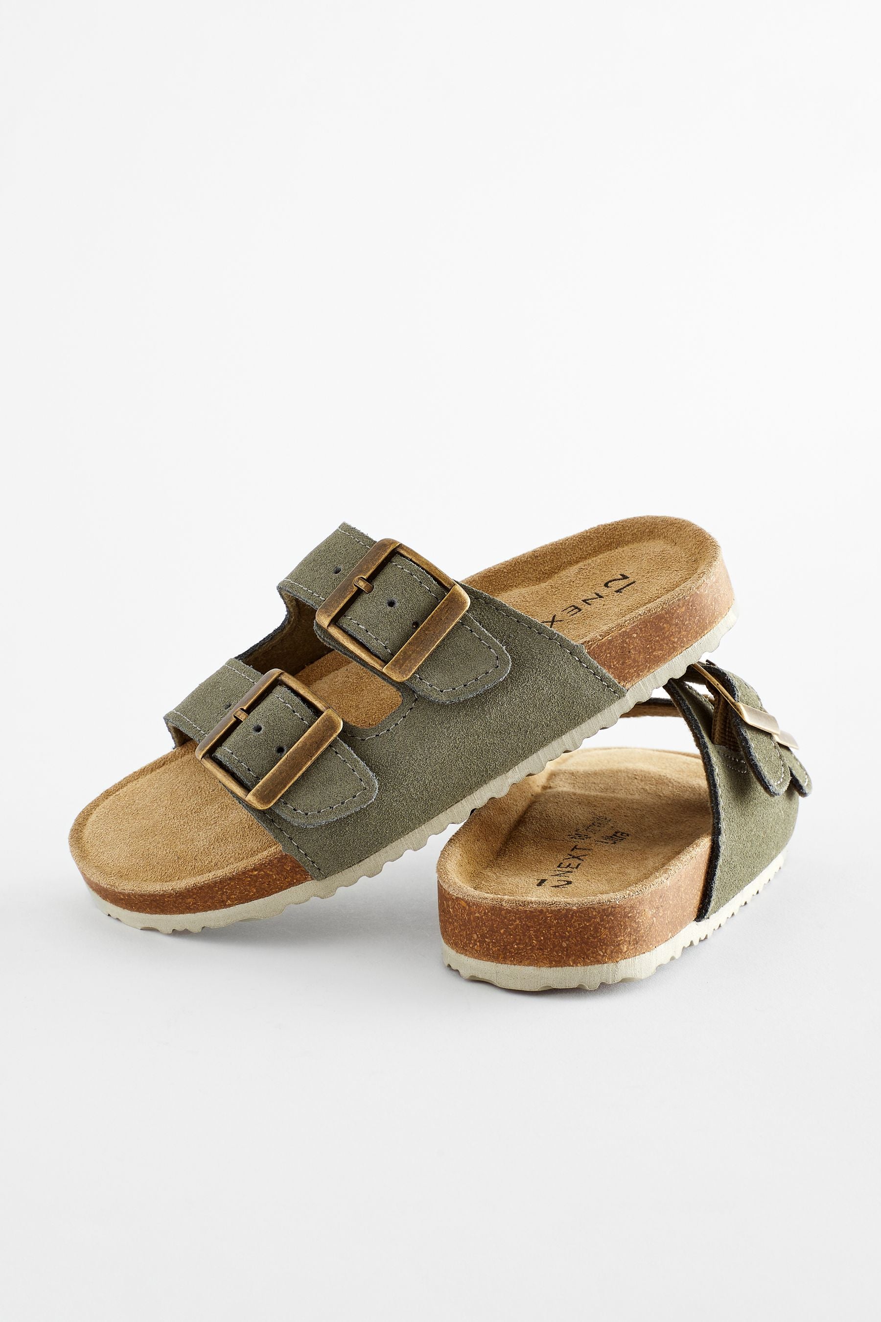 Sage Green Slip-On Corkbed Sandals