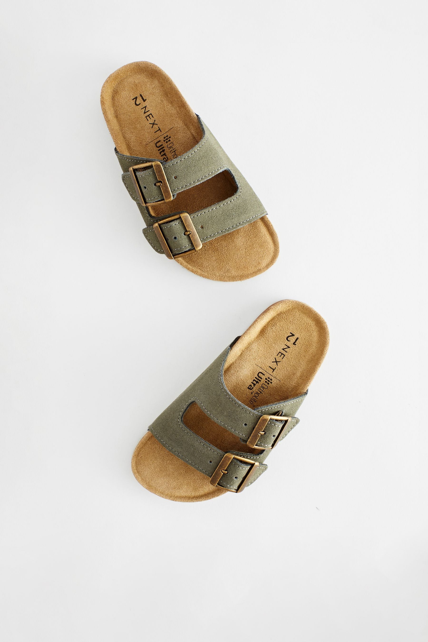 Sage Green Slip-On Corkbed Sandals