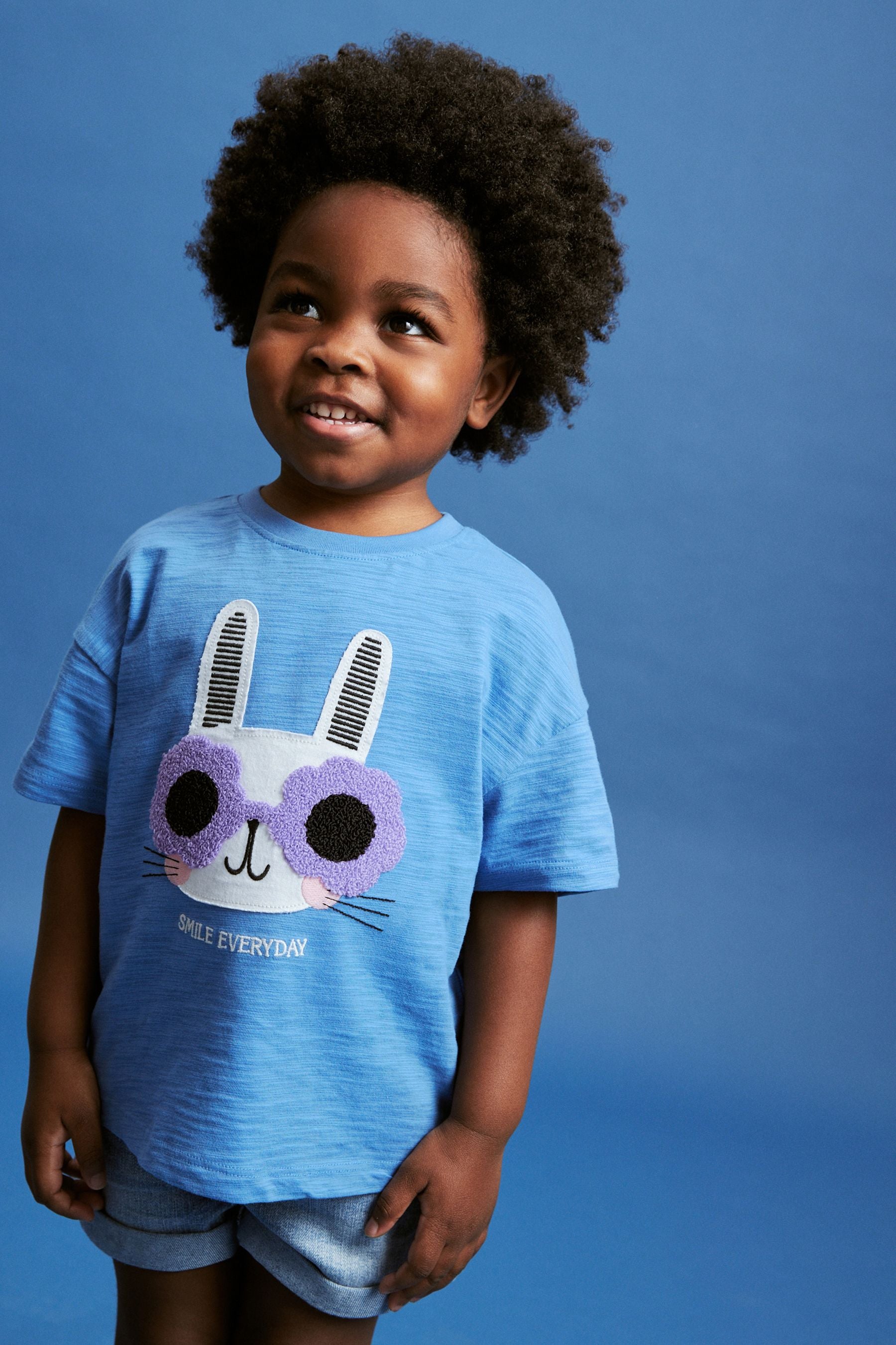 Blue Bunny Short Sleeve 100% Cotton T-Shirt (3mths-7yrs)