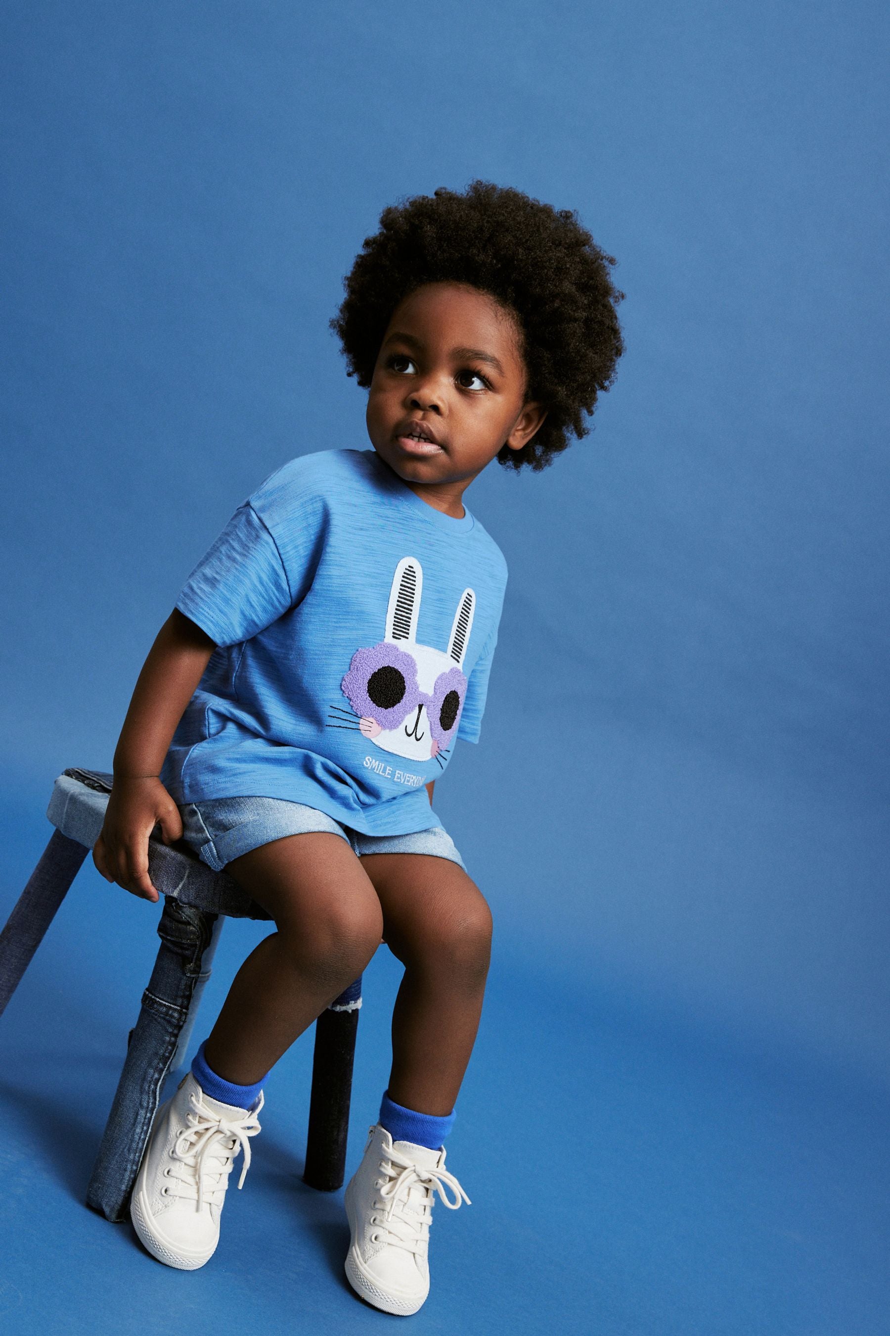 Blue Bunny Short Sleeve 100% Cotton T-Shirt (3mths-7yrs)