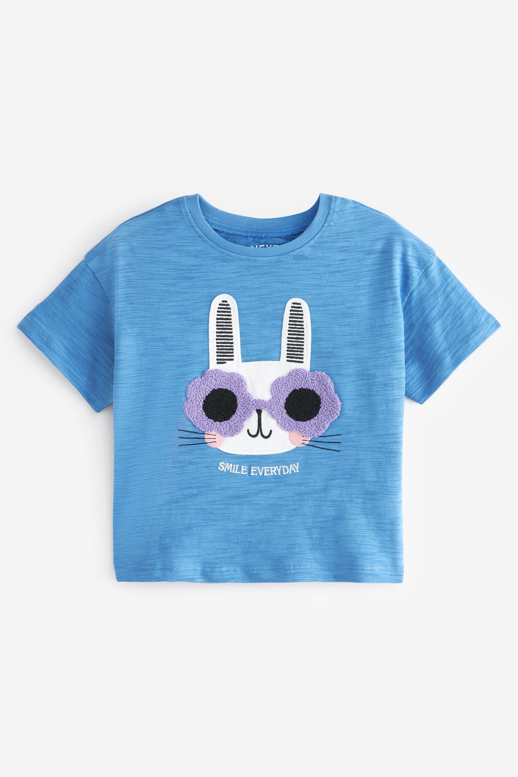 Blue Bunny Short Sleeve 100% Cotton T-Shirt (3mths-7yrs)