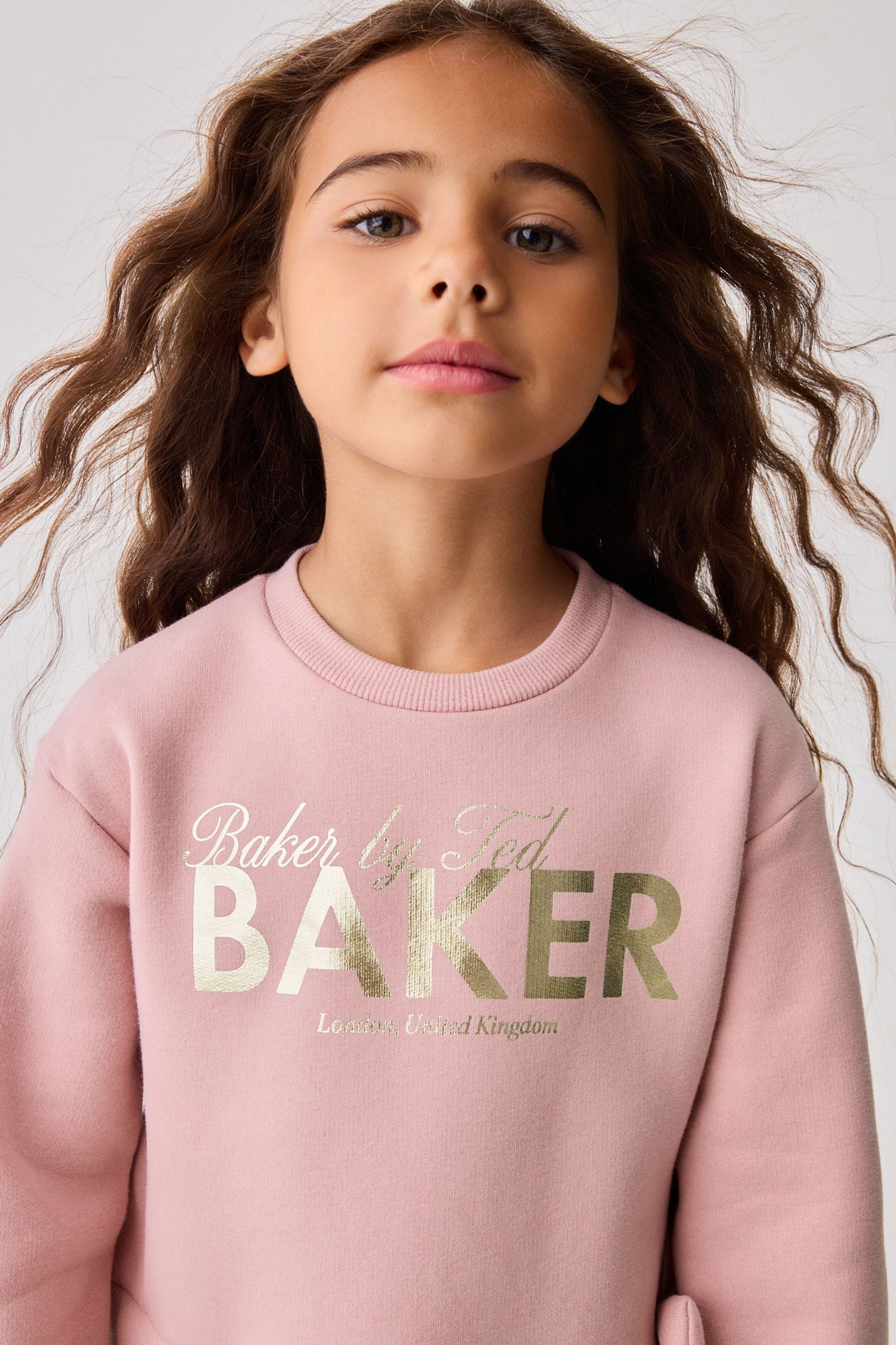 Baker by Ted Baker Pink Graphic Bow Sweat Dress