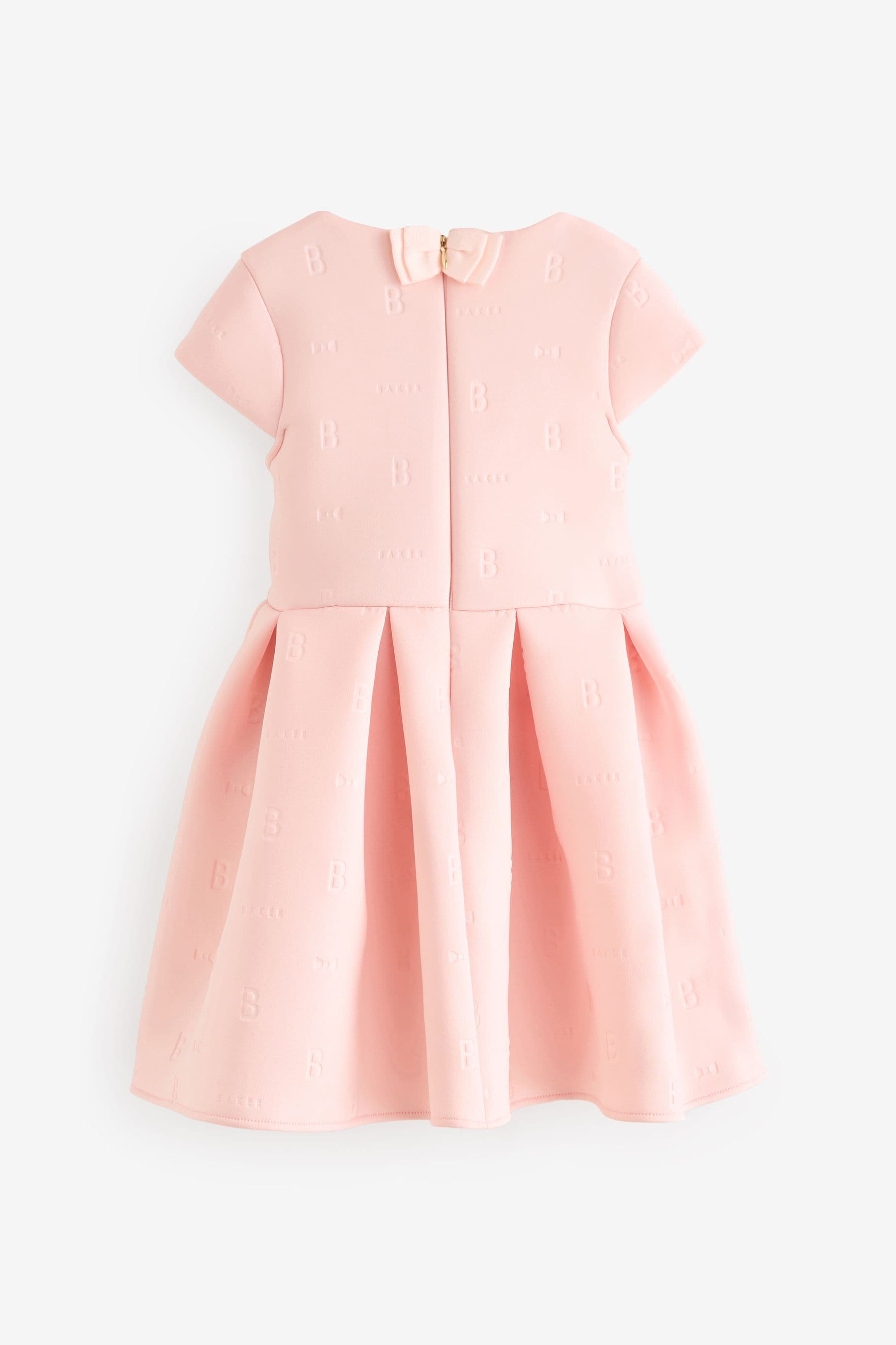 Pink Baker by Ted Baker Pink Cutout Bow Embossed Scuba Dress