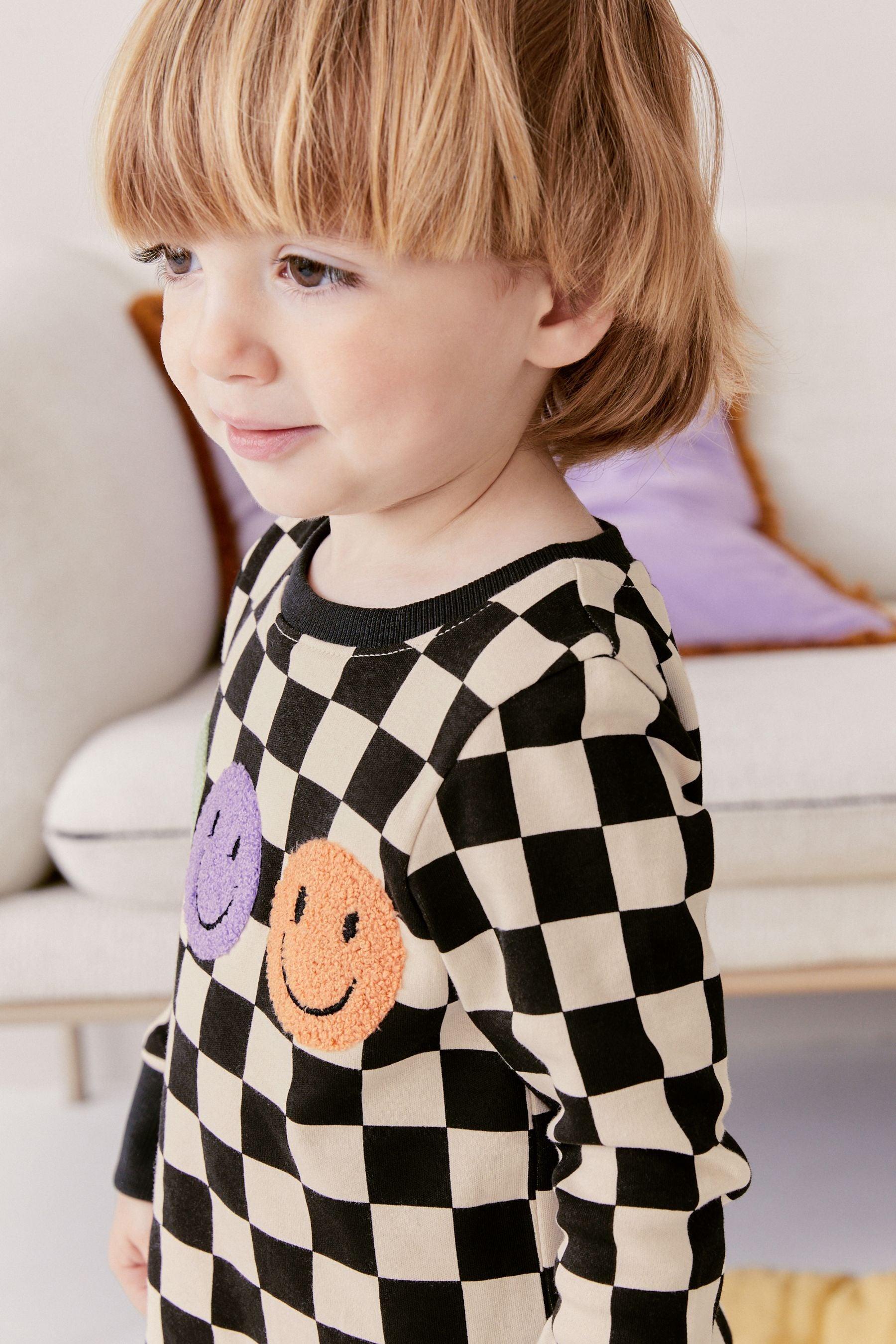 Black/White Snuggle Pyjamas 3 Pack (9mths-8yrs)