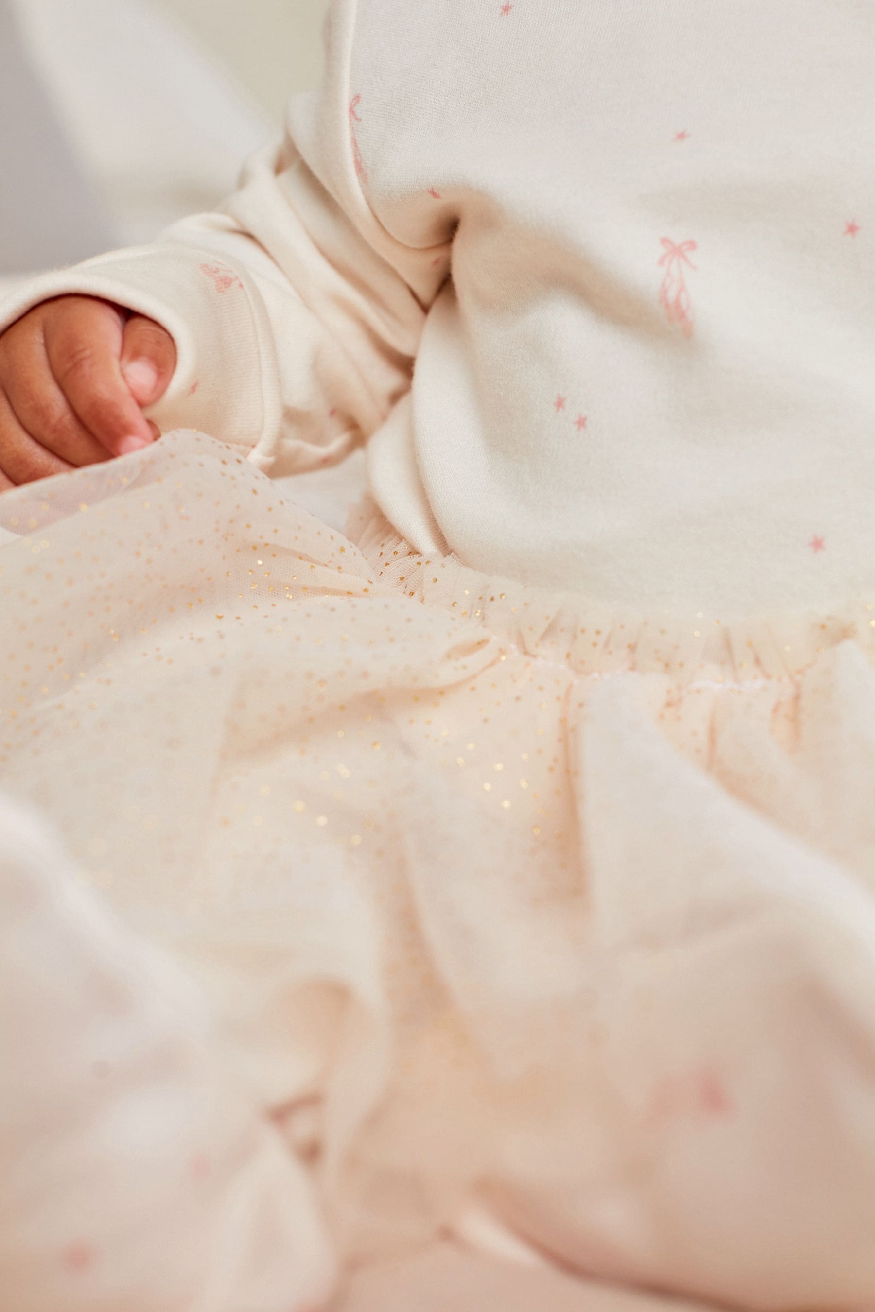 Pink Tutu Baby Sleepsuit (0mths-3yrs)