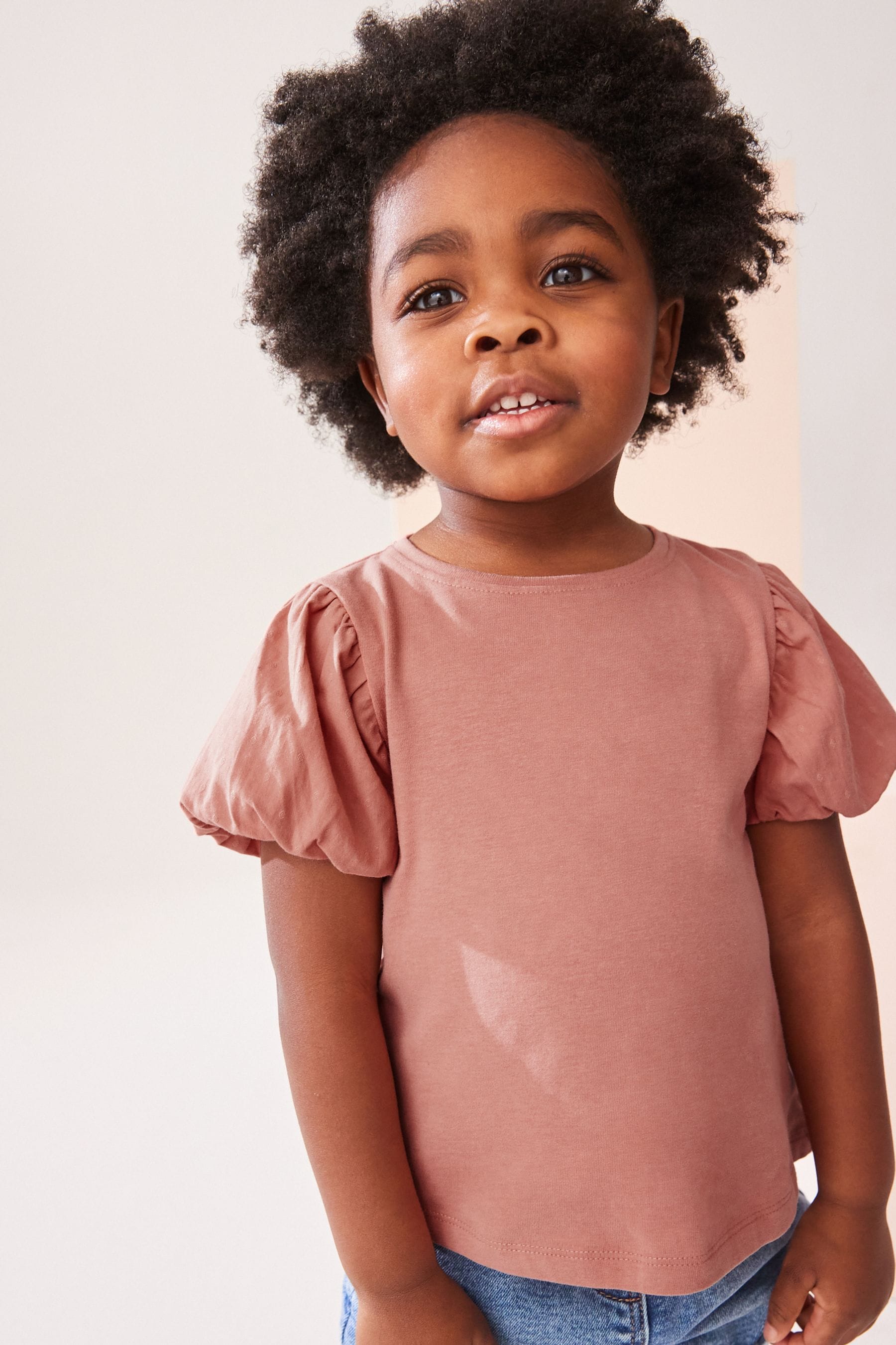 Rust Brown Puff Short Sleeve T-Shirt (3mths-7yrs)