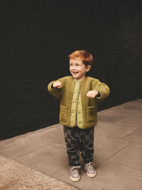 Green Borg Fleece Shacket (3mths-7yrs)