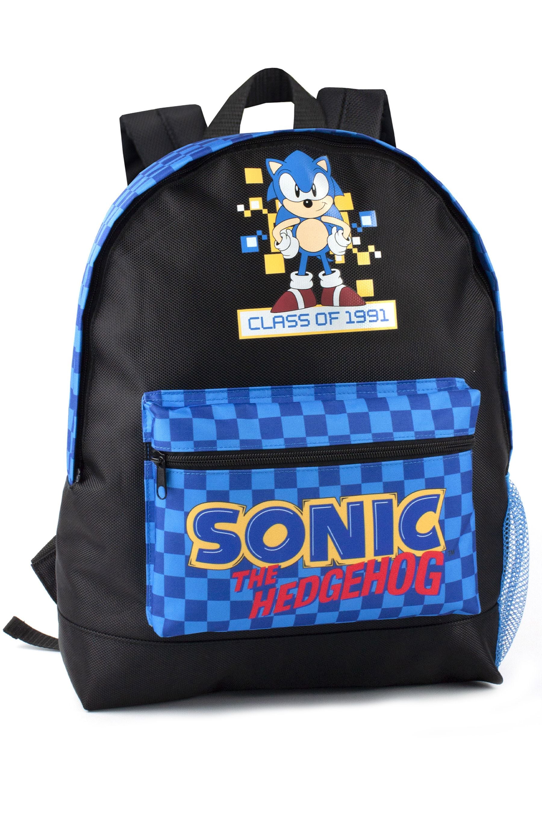 Vanilla Underground Black Sonic Sonic the Hedgehog Boys Sonic Checkerboard Pocket Backpack