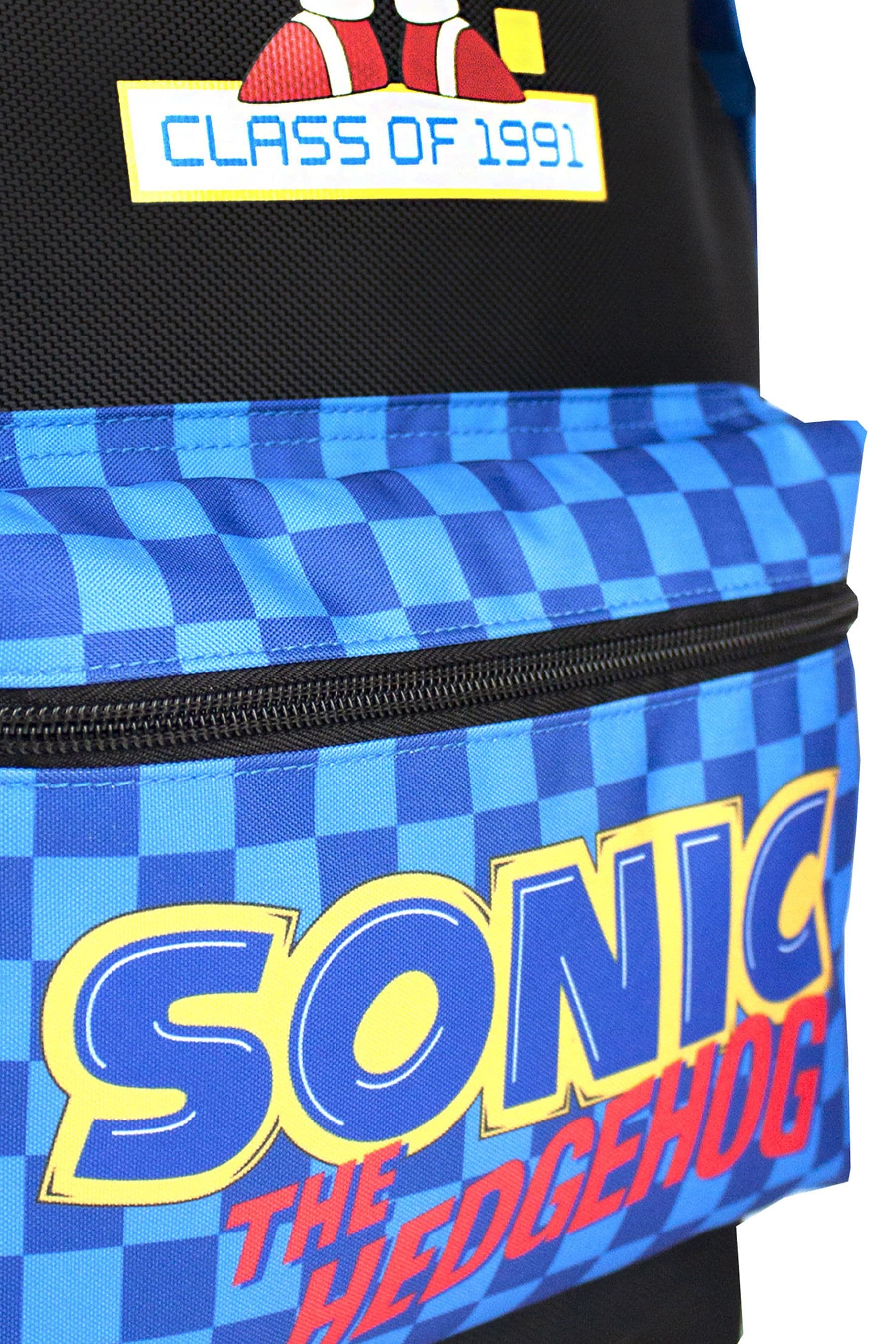 Vanilla Underground Black Sonic Sonic the Hedgehog Boys Sonic Checkerboard Pocket Backpack