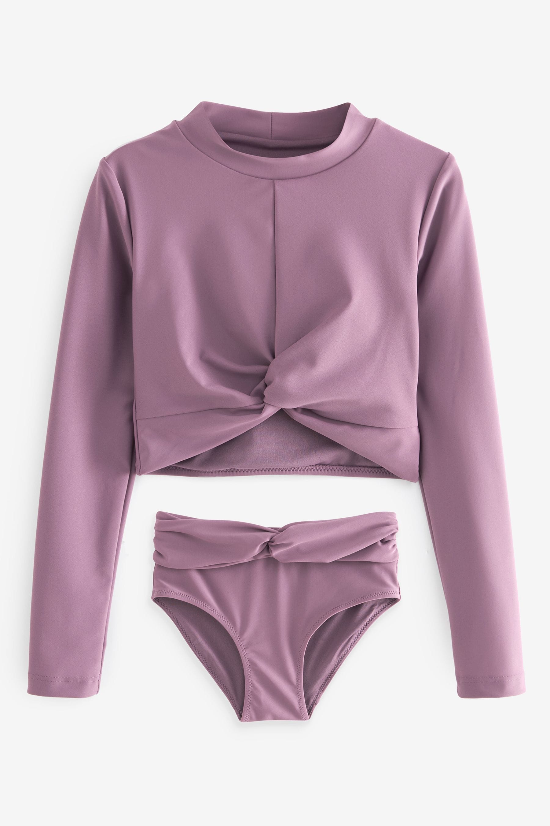 Purple Long Sleeved Bikini (3-16yrs)