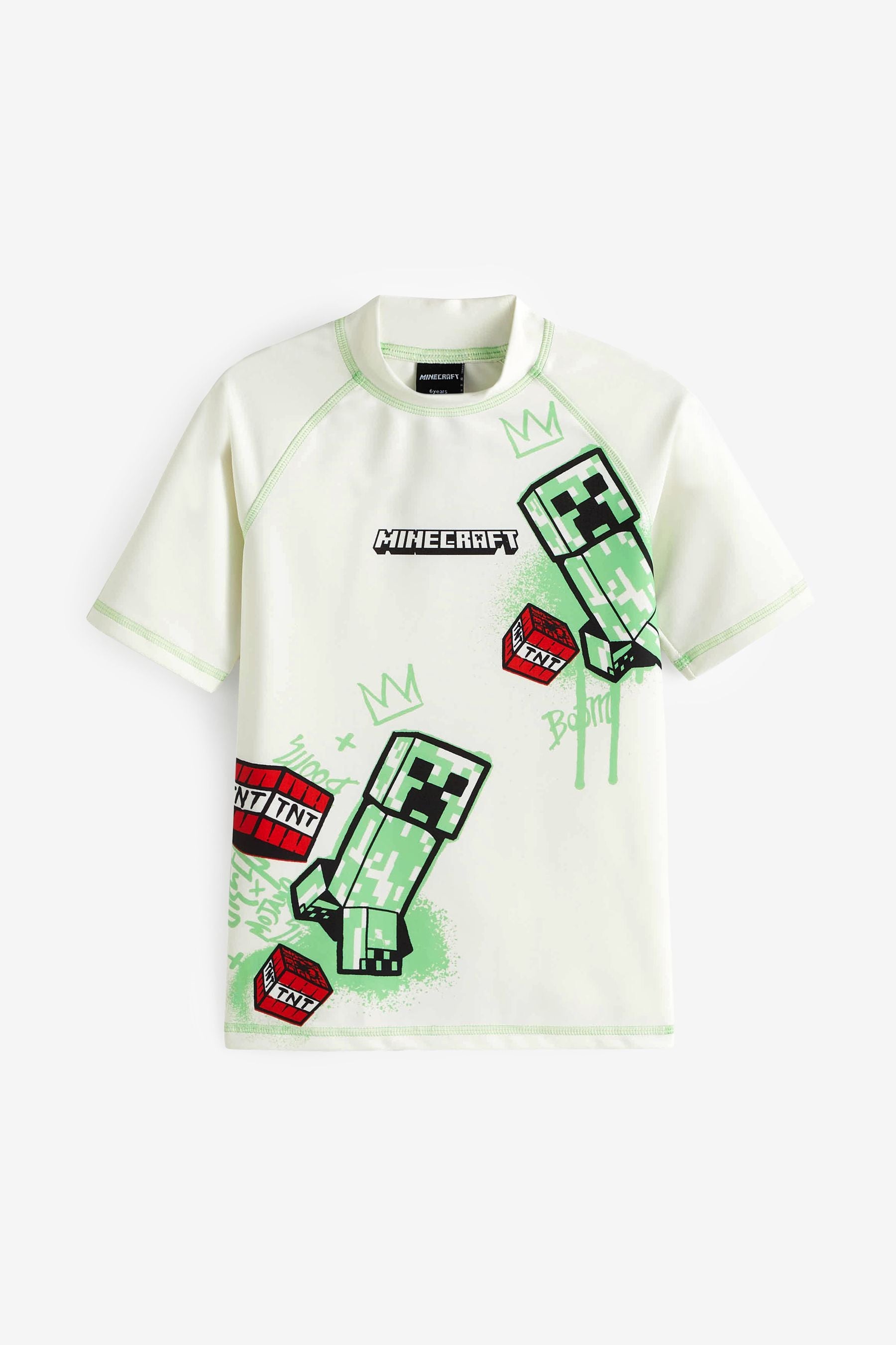 Minecraft Green Rash Vest (3-16yrs)