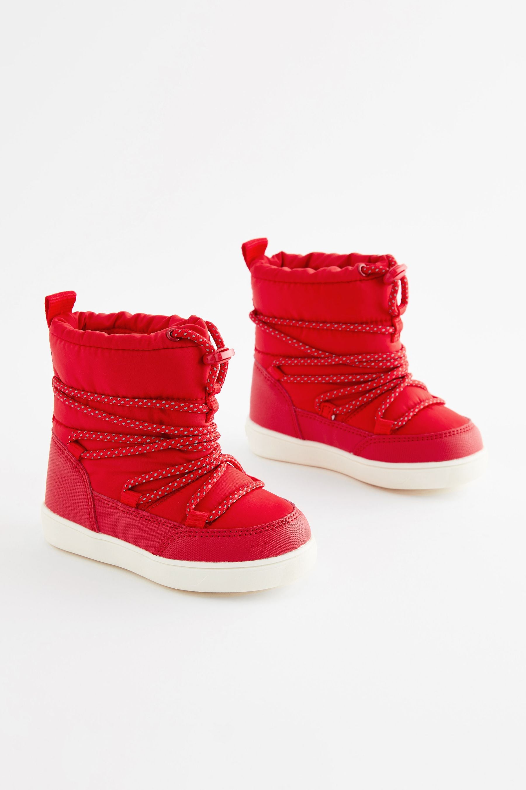 Red Thermal Thinsulate™ Lined Quilted Water Resistant Boots