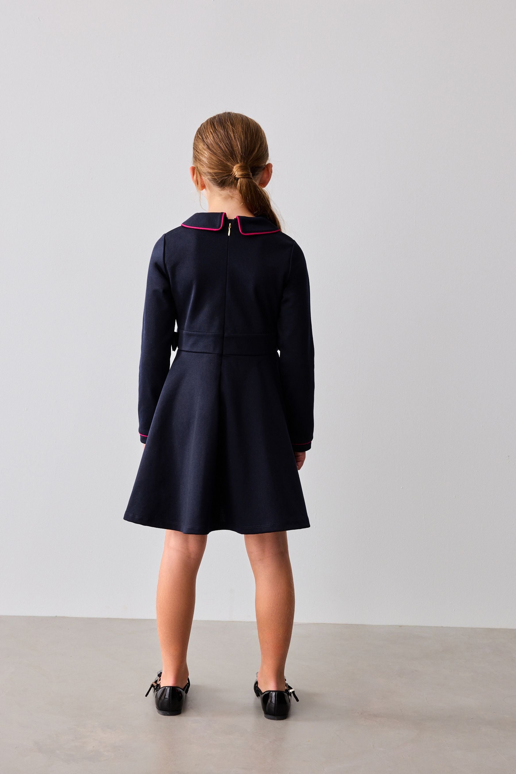 Baker by Ted Baker Navy Collared Ponte Dress