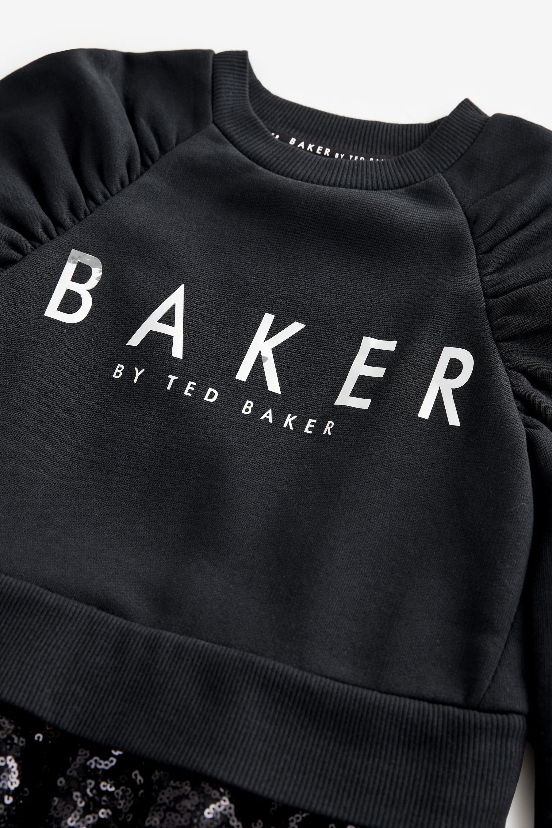 Baker by Ted Baker Sequin Pleated Sweat Dress