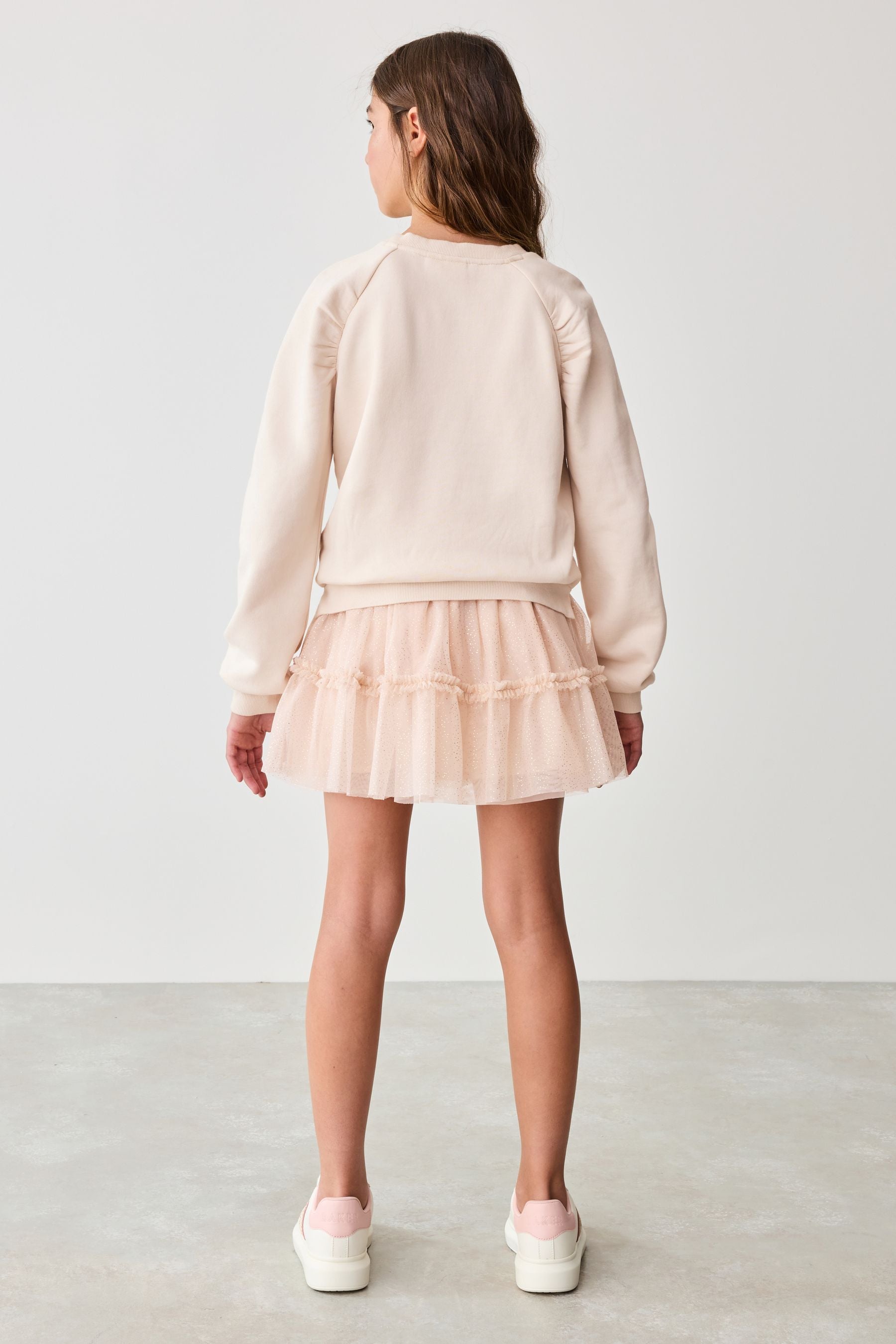 Baker by Ted Baker Sweat Top and Tulle Mesh Skirt Set