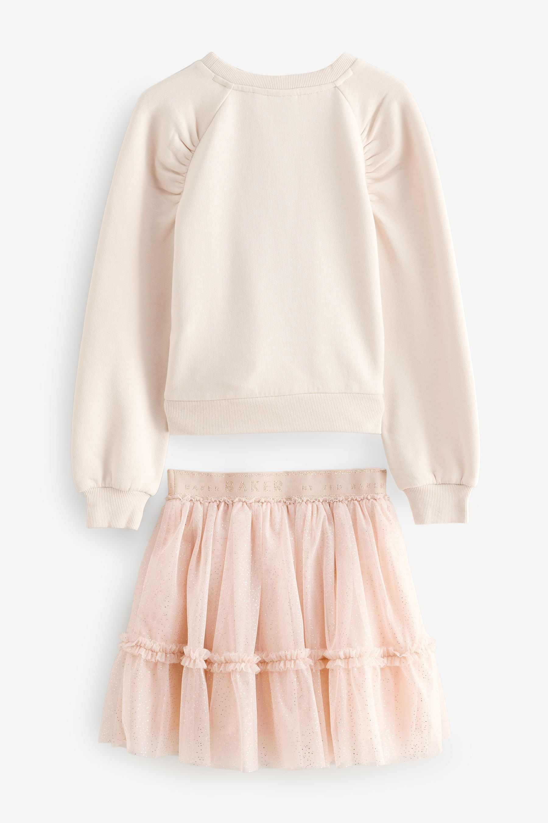 Baker by Ted Baker Sweat Top and Tulle Mesh Skirt Set