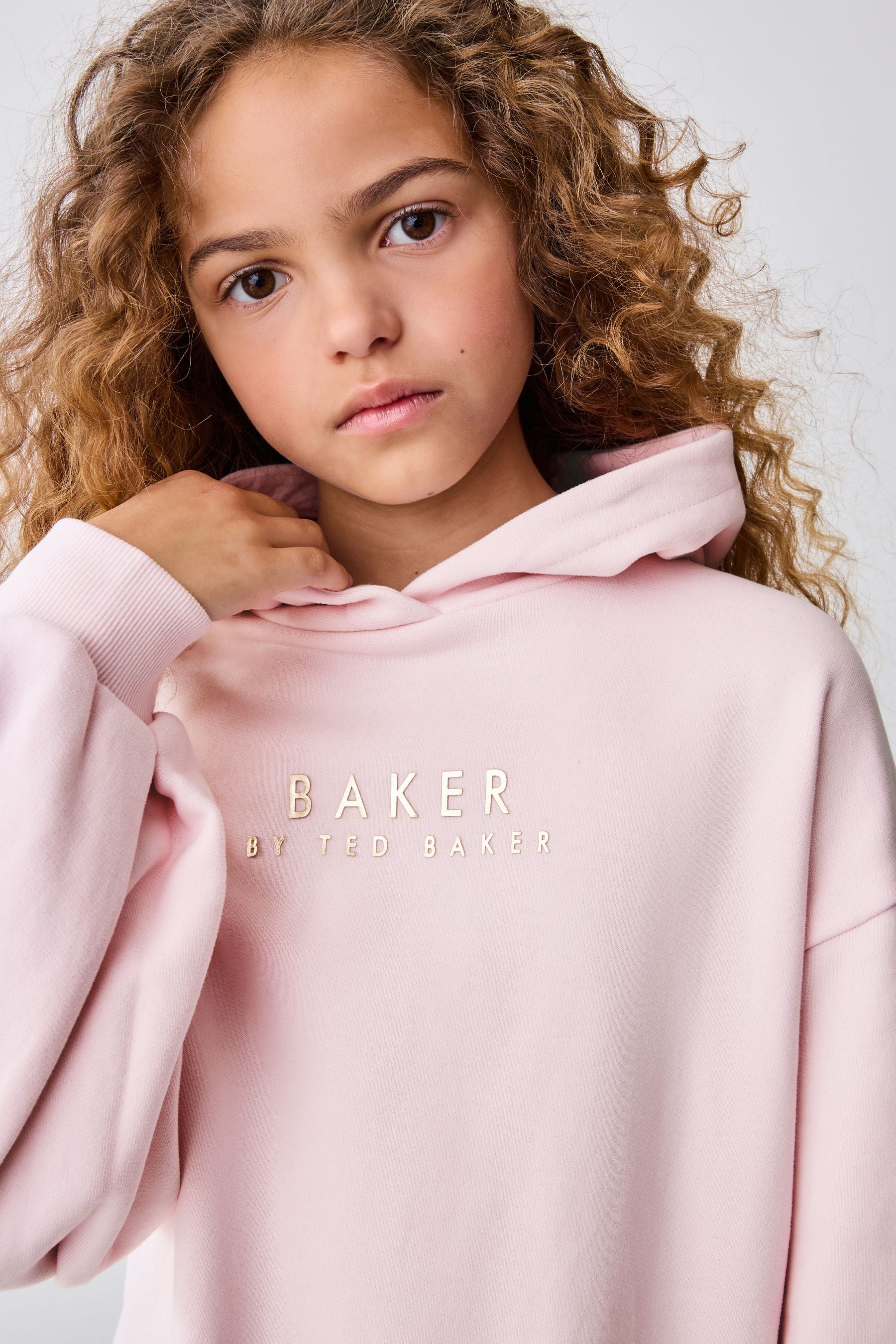 Baker by Ted Baker Pink Hoodie and Floral Print Leggings Set