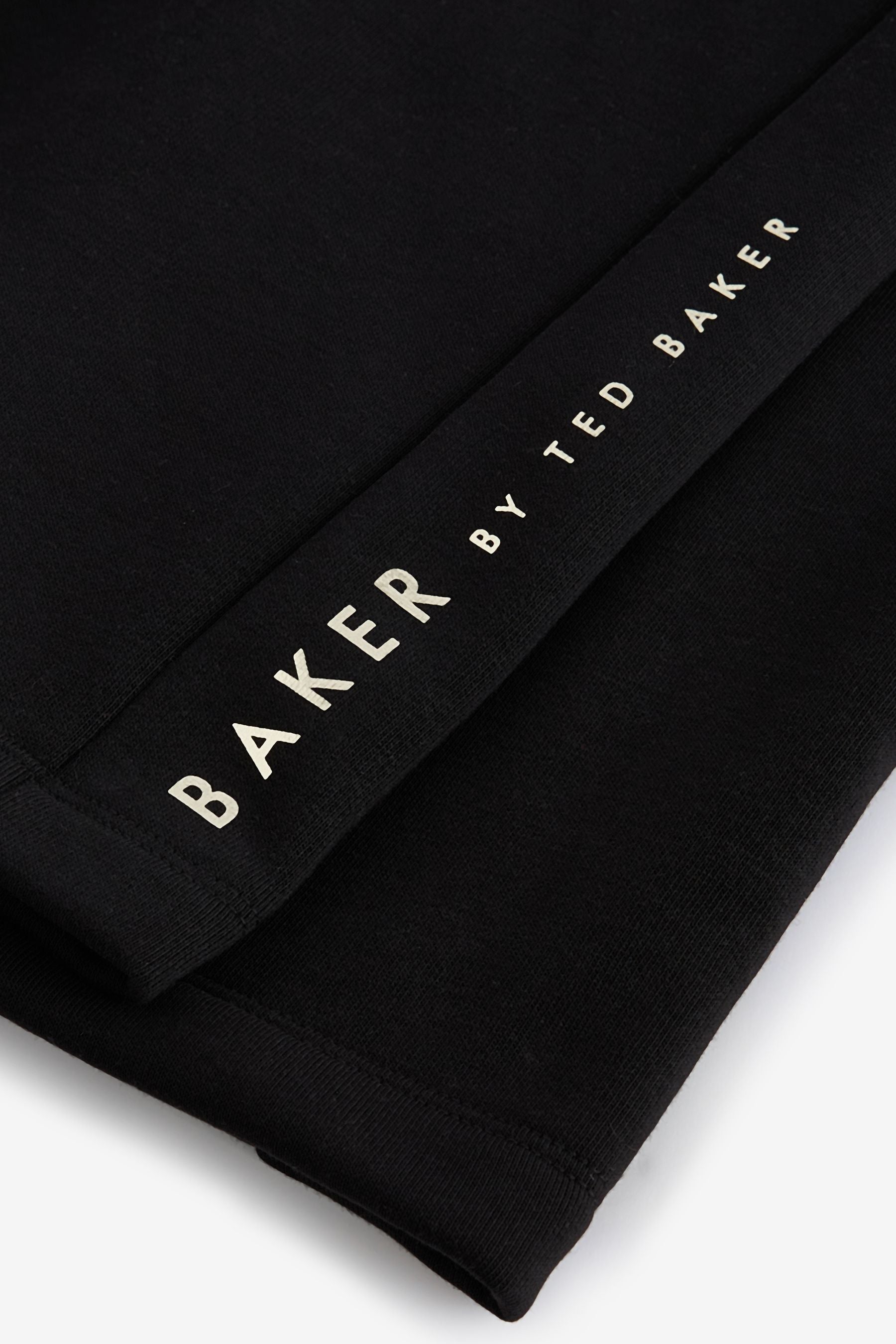 Baker by Ted Baker Cropped Sweater And Wide Leg Black Joggers Set