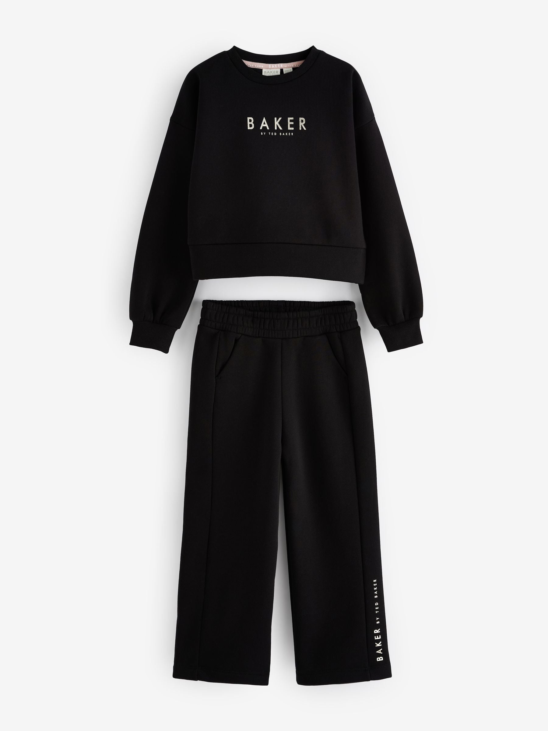 Baker by Ted Baker Back Print Sweat and Wide Leg Joggers Set