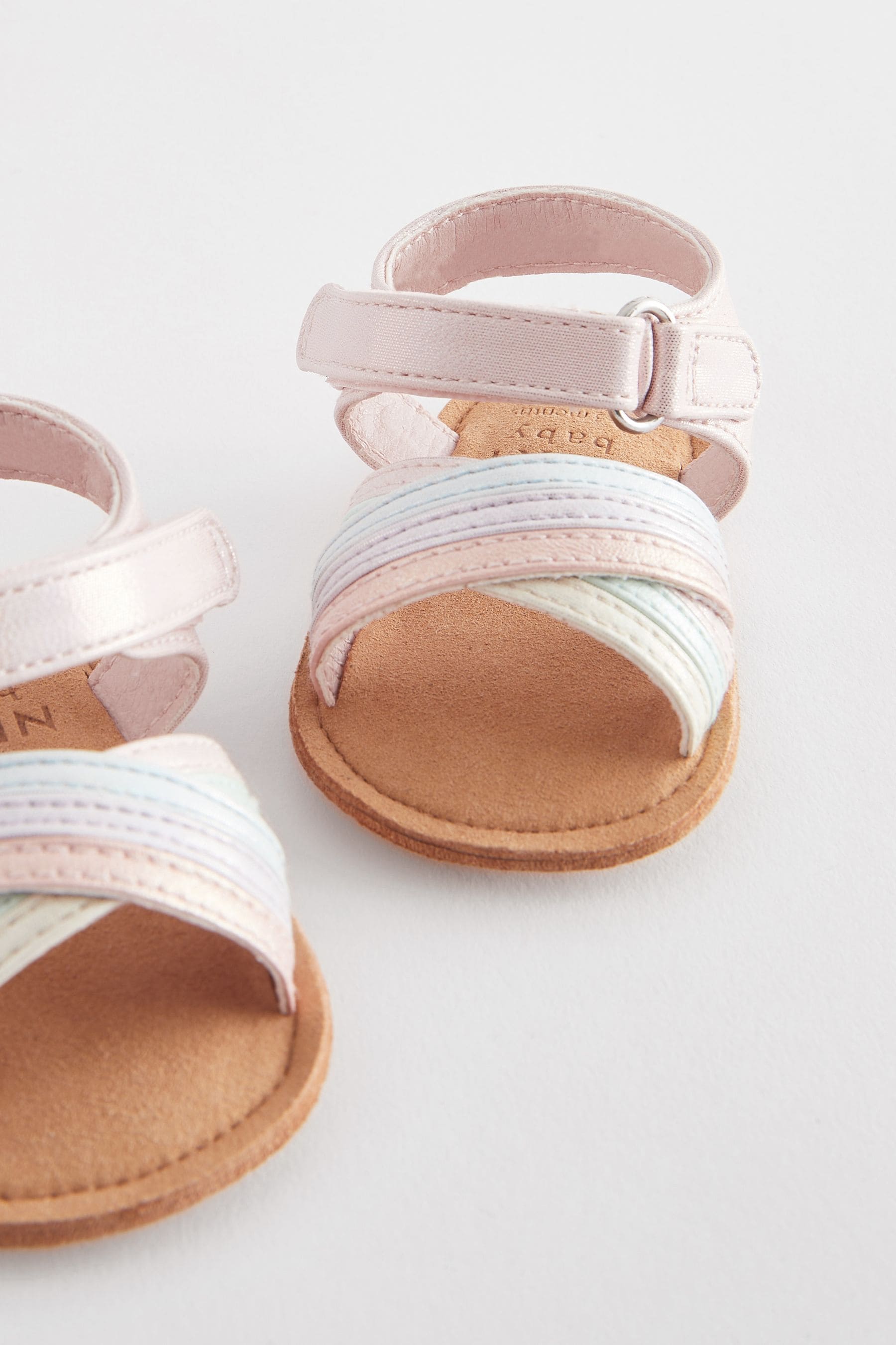 Pastel Cross Strap Baby Sandals (0-24mths)