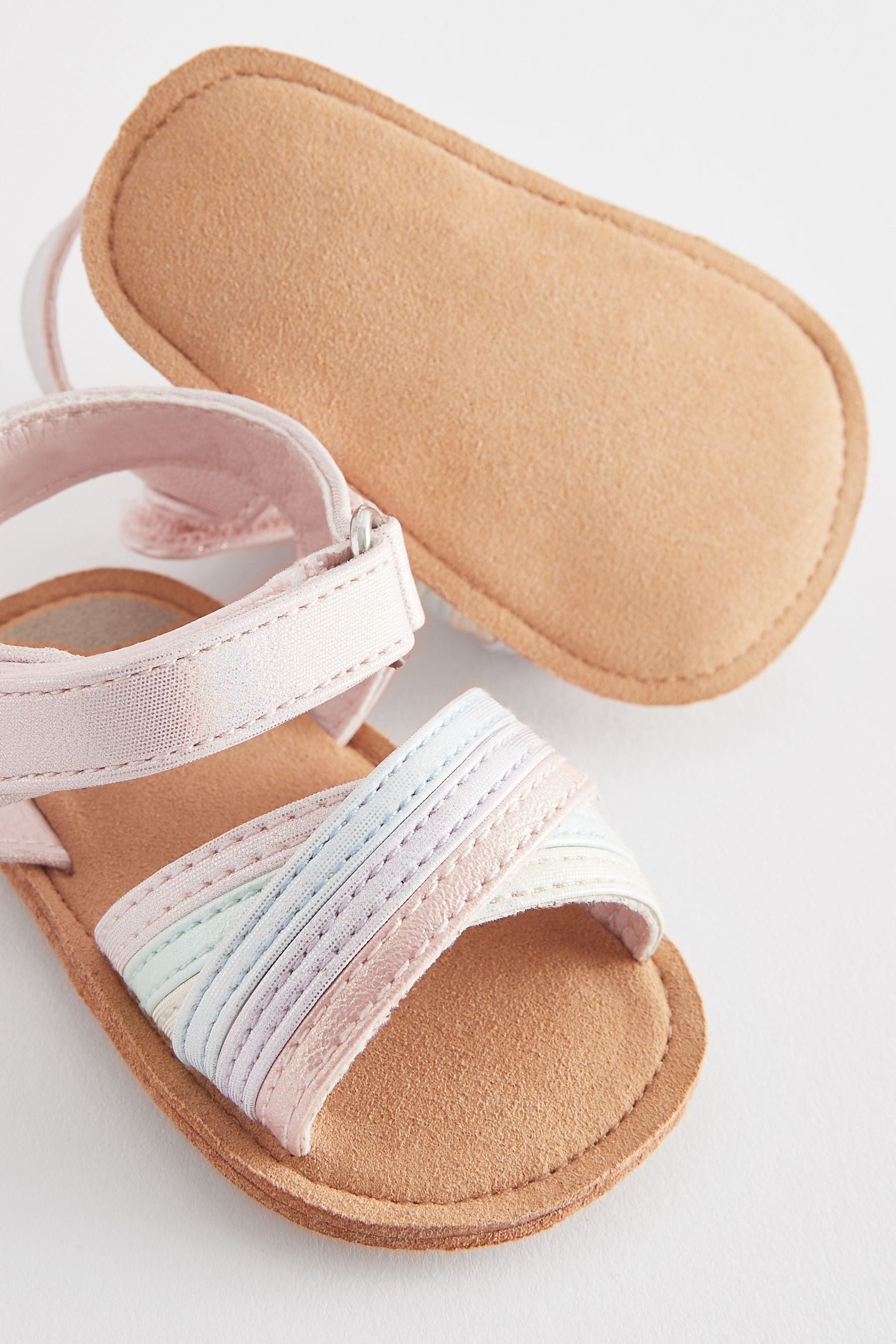 Pastel Cross Strap Baby Sandals (0-24mths)