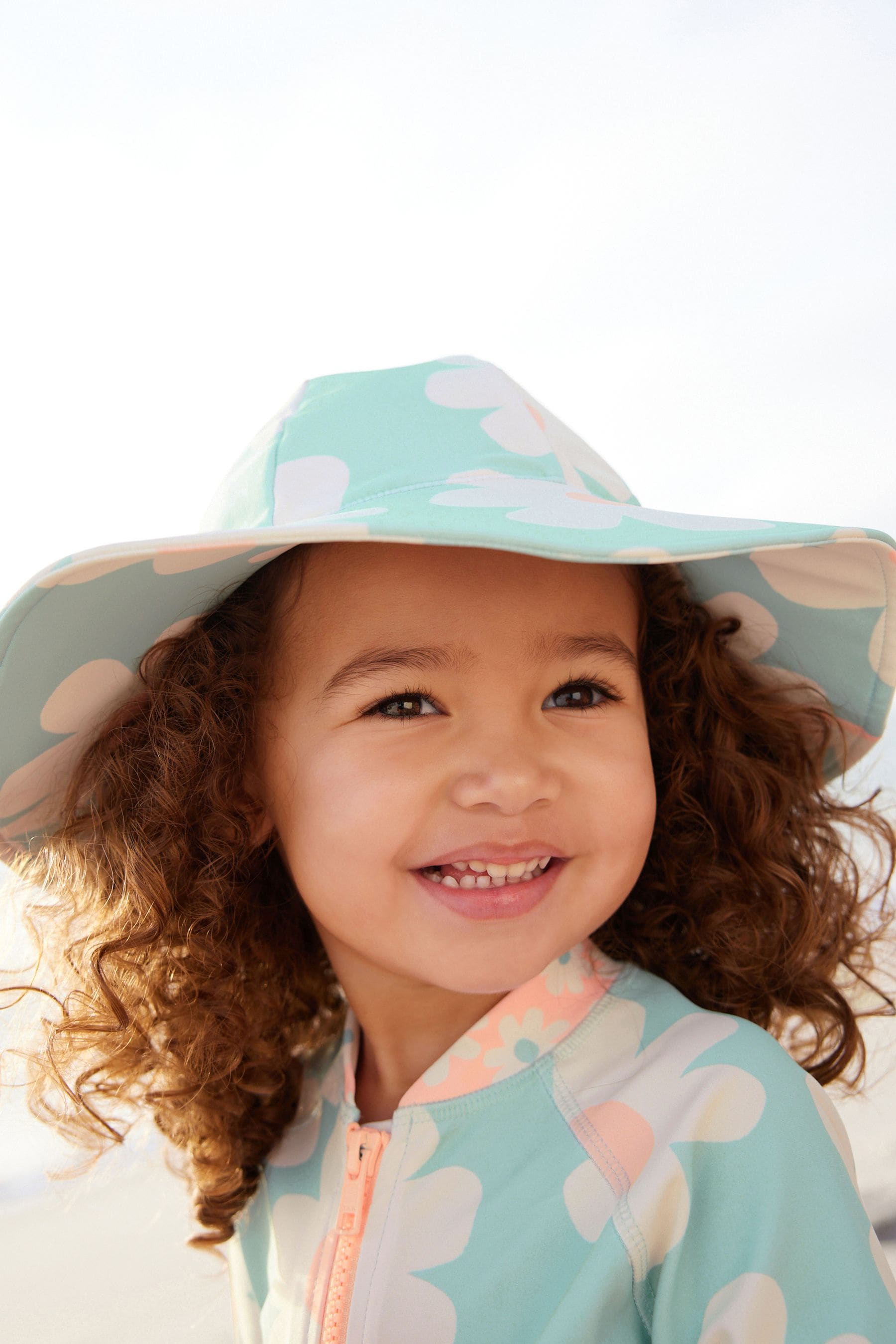 Blue Daisy Swim Hat (3mths-10yrs)