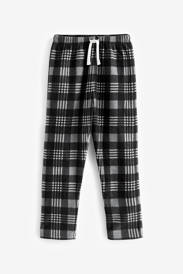 Black Check Cosy Pyjama Bottoms (5-16yrs)