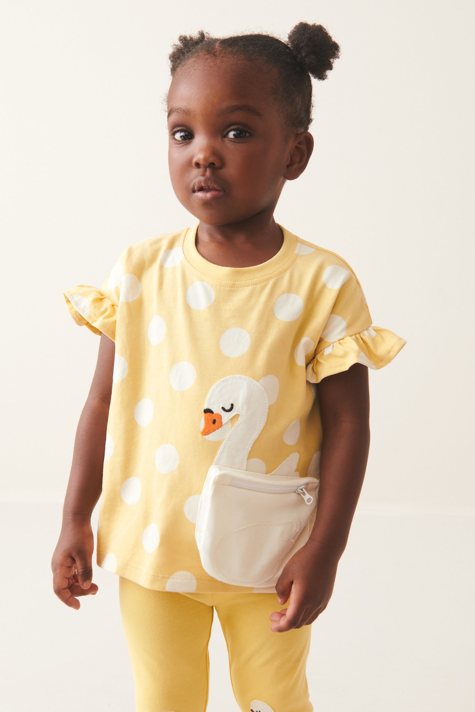 Yellow Long Sleeve Bag T-Shirt (3mths-7yrs)