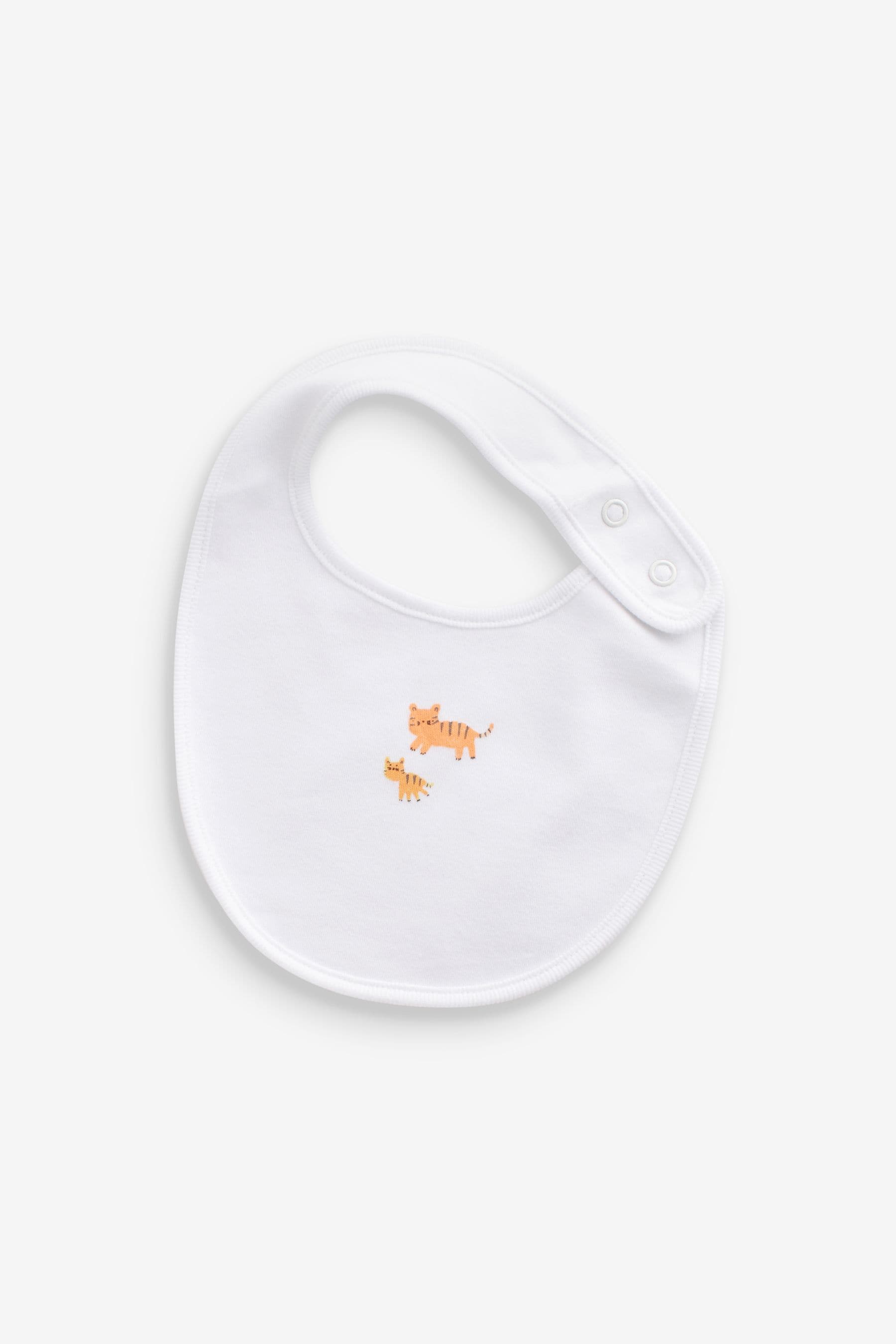 Animal Character Regular 100% Cotton Bibs 5 Pack