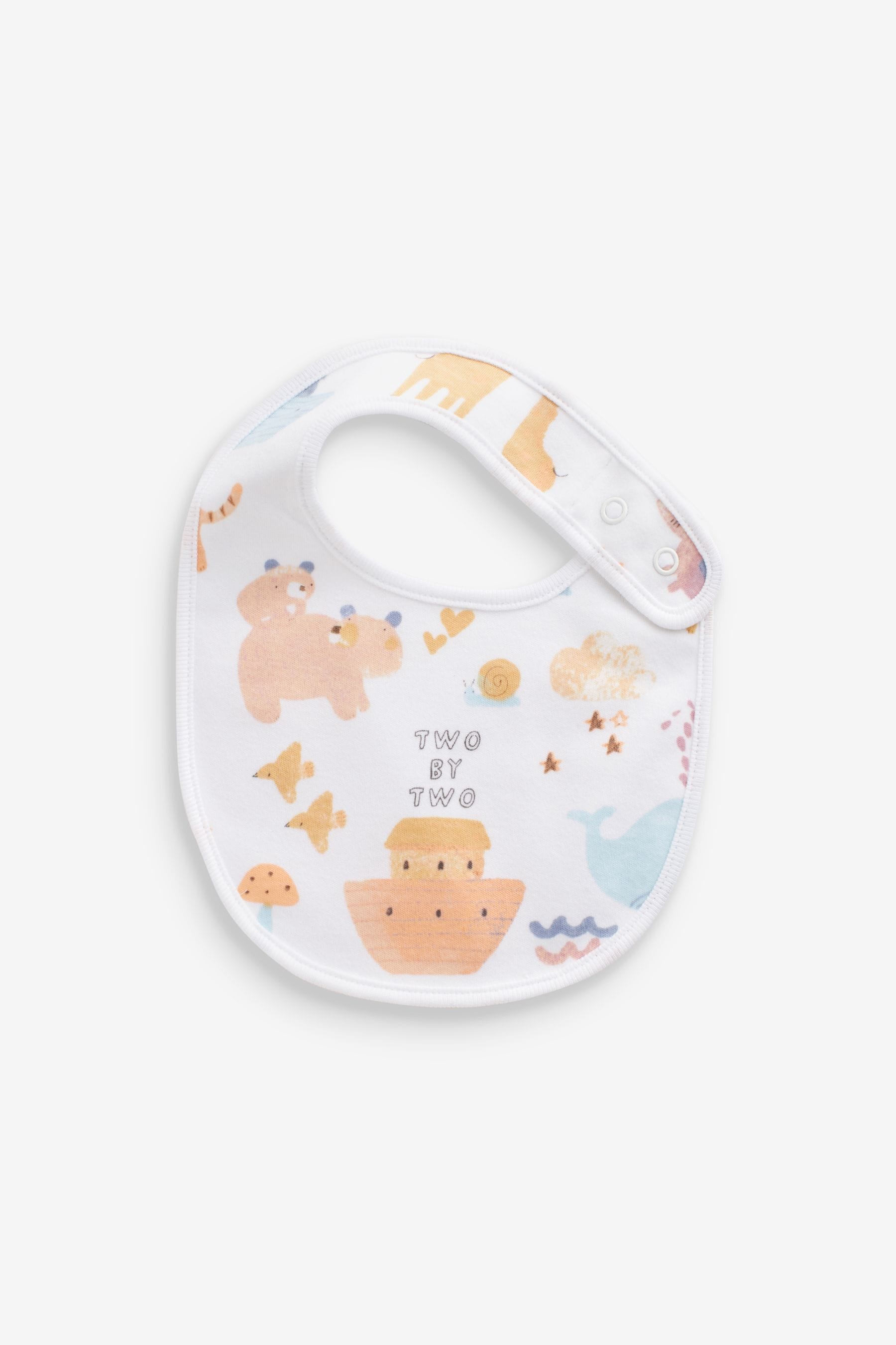 Animal Character Regular 100% Cotton Bibs 5 Pack