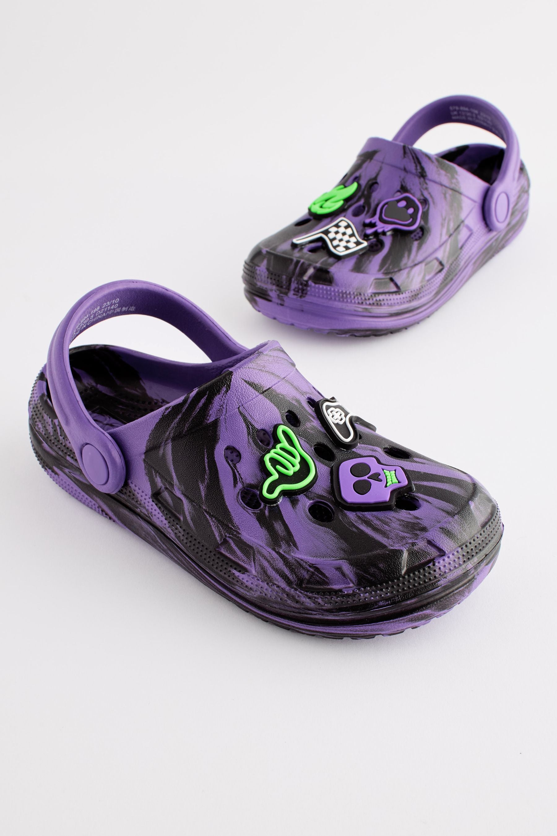 Purple Marble Clogs