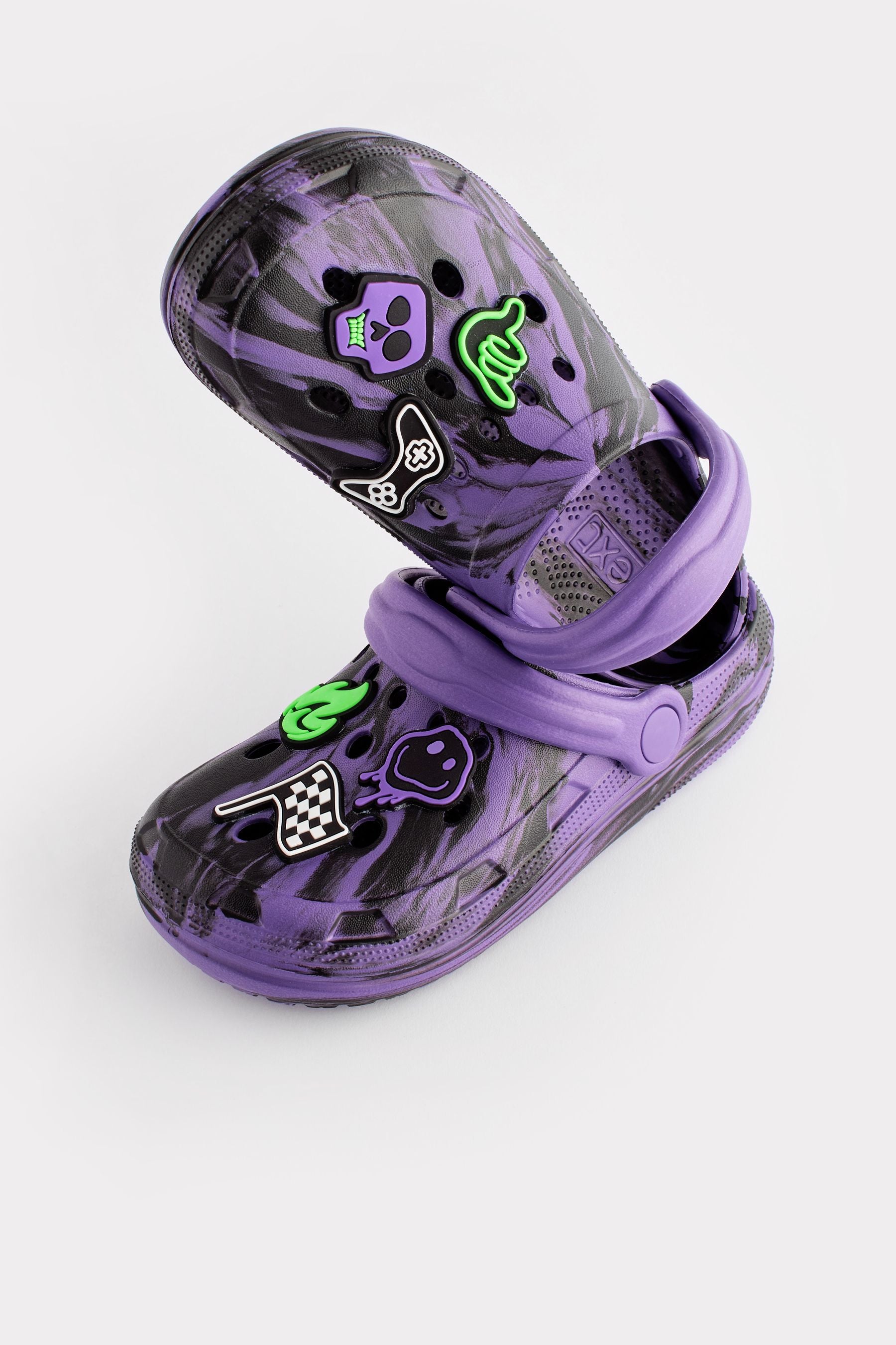 Purple Marble Clogs