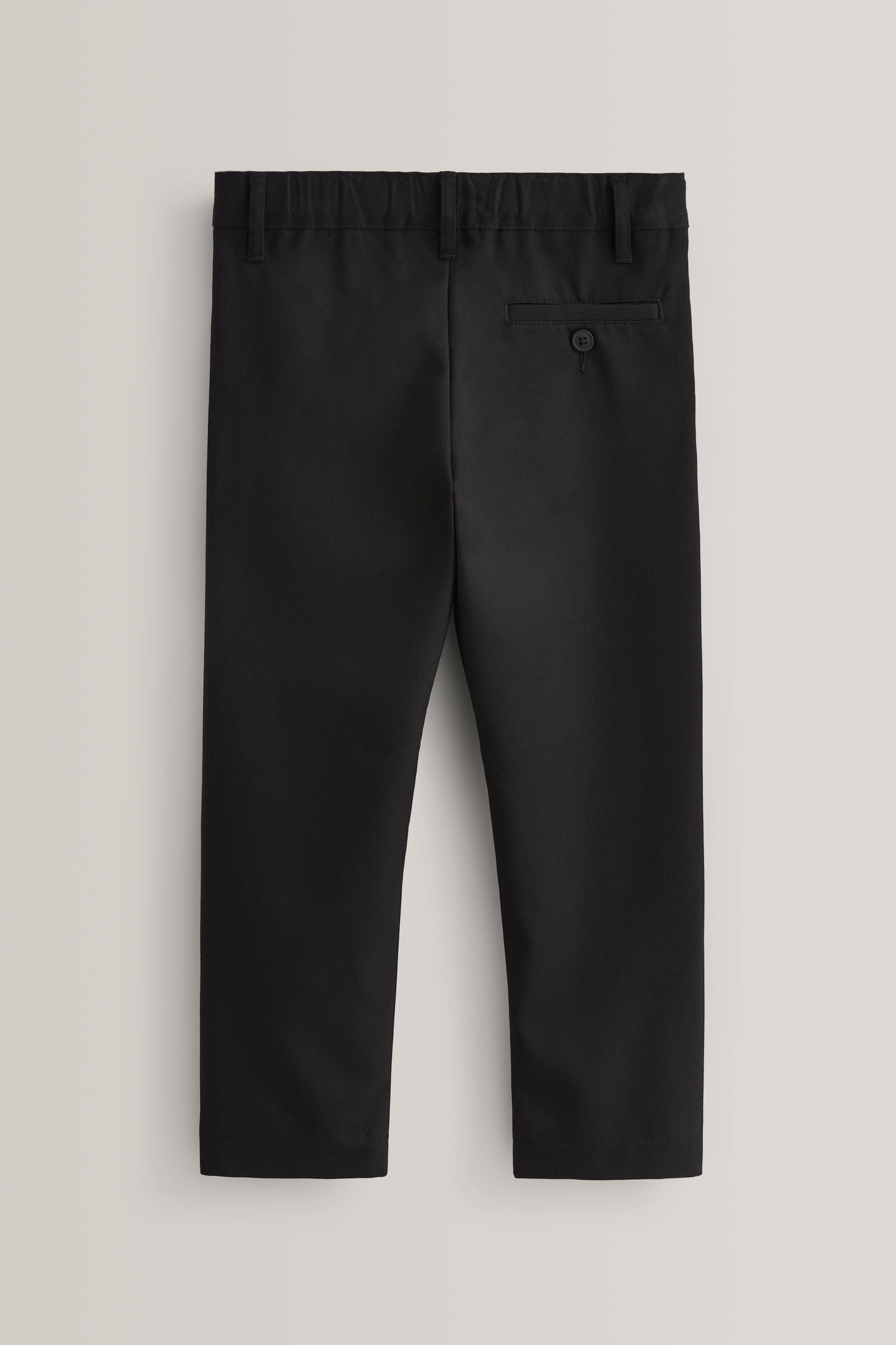 Black Plus Waist School Formal Slim Trousers (3-17yrs)