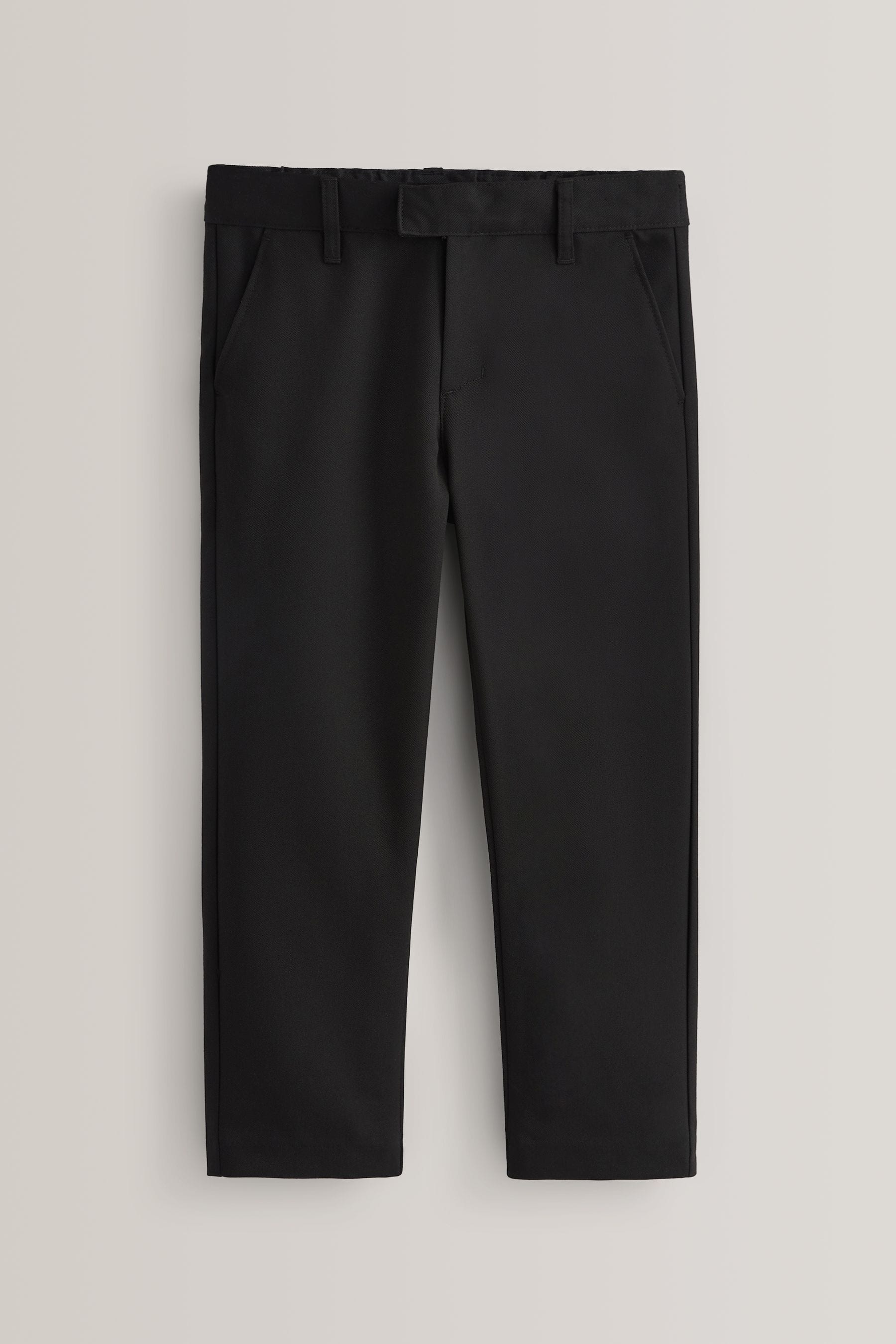 Black Plus Waist School Formal Slim Trousers (3-17yrs)