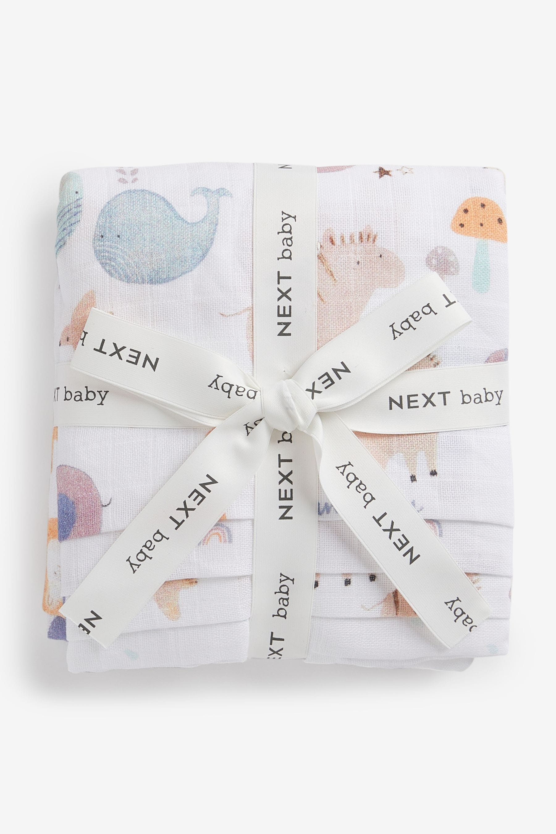 Noah's Ark Baby Muslin Cloths 4 Packs