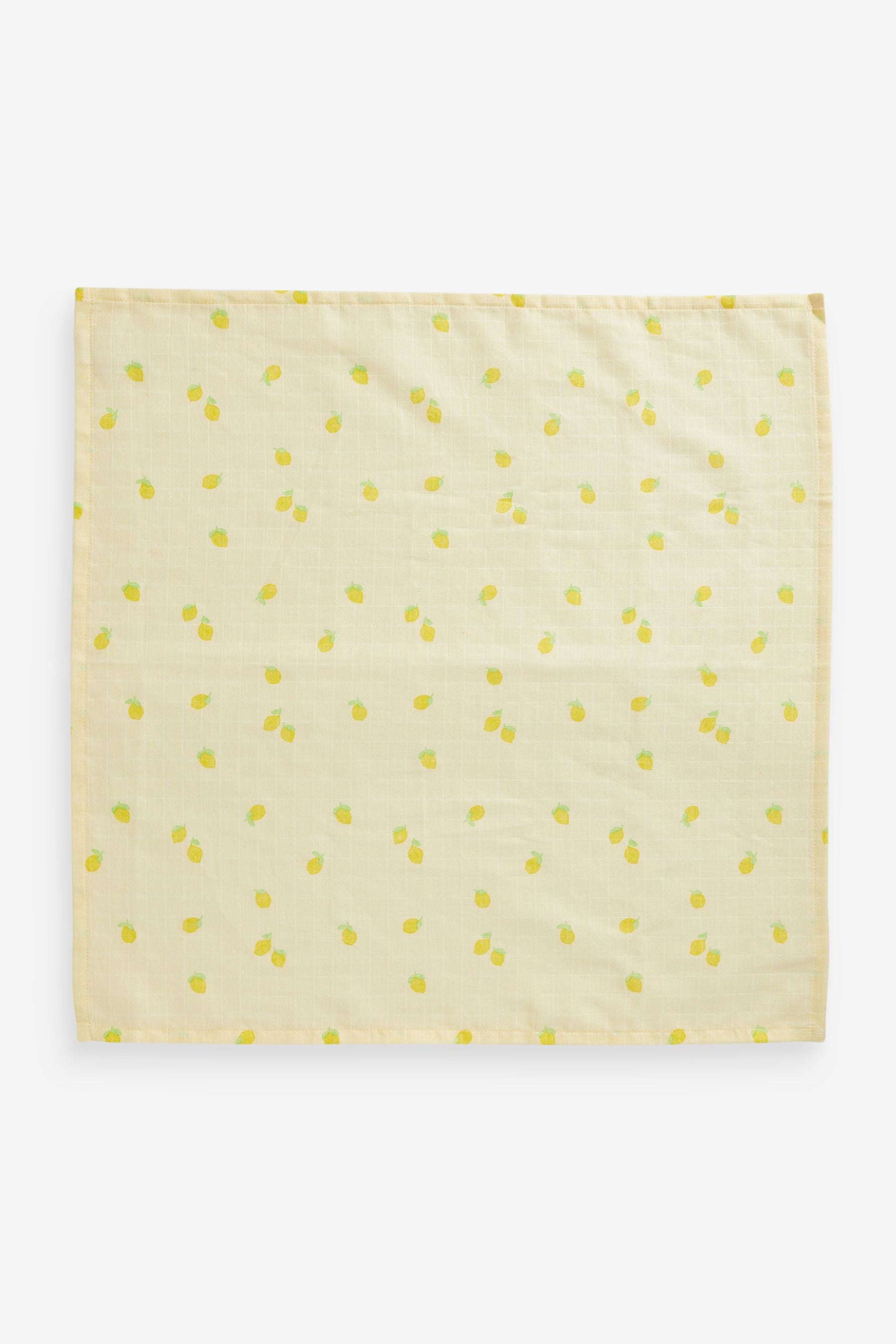 Bright Fruit Print Baby Muslin Cloths 4 Pack