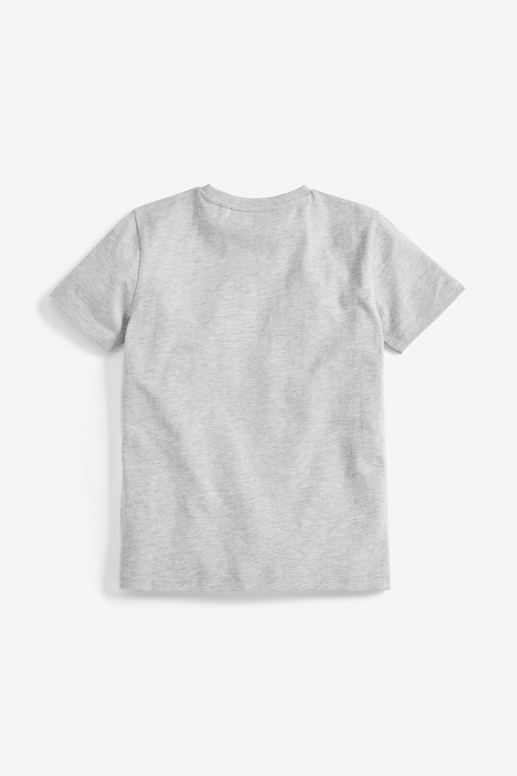 Black/White/Grey 100% Cotton Short Sleeve T-Shirts 3 Pack (3-16yrs)