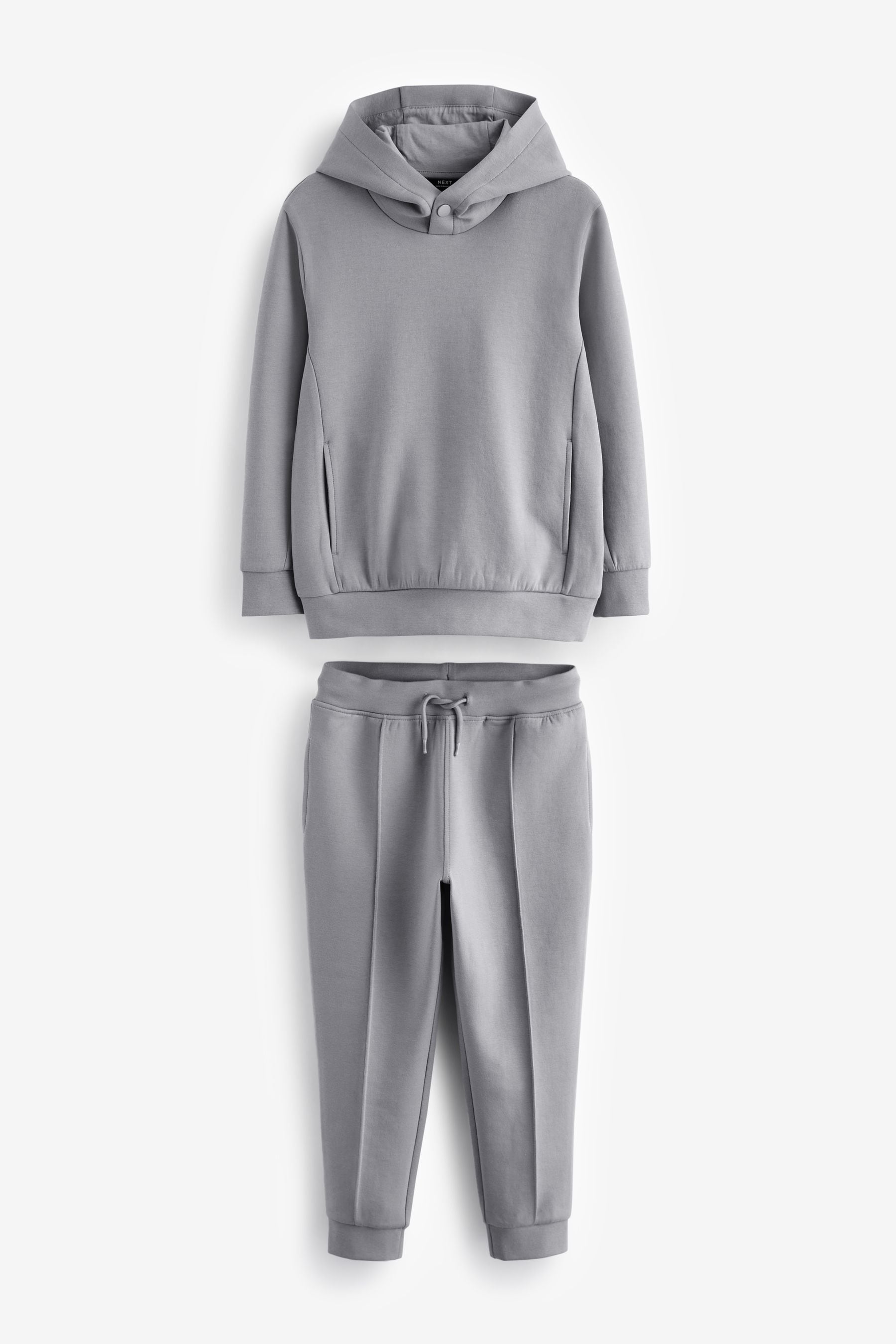 Grey 2pc Smart Hoodie & Jogger Set (3-16yrs)