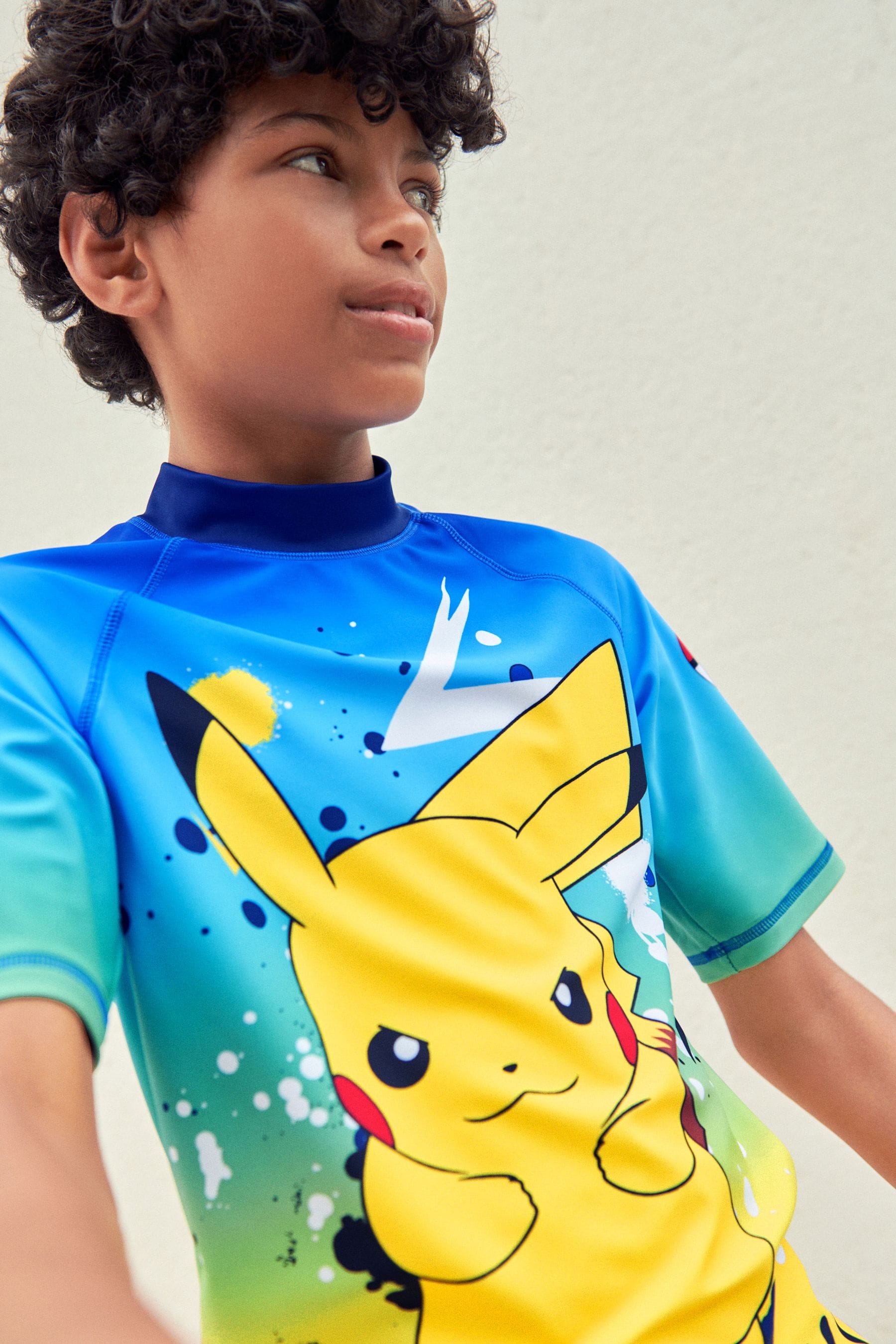 Blue Pokemon Rash Vest (3-16yrs)