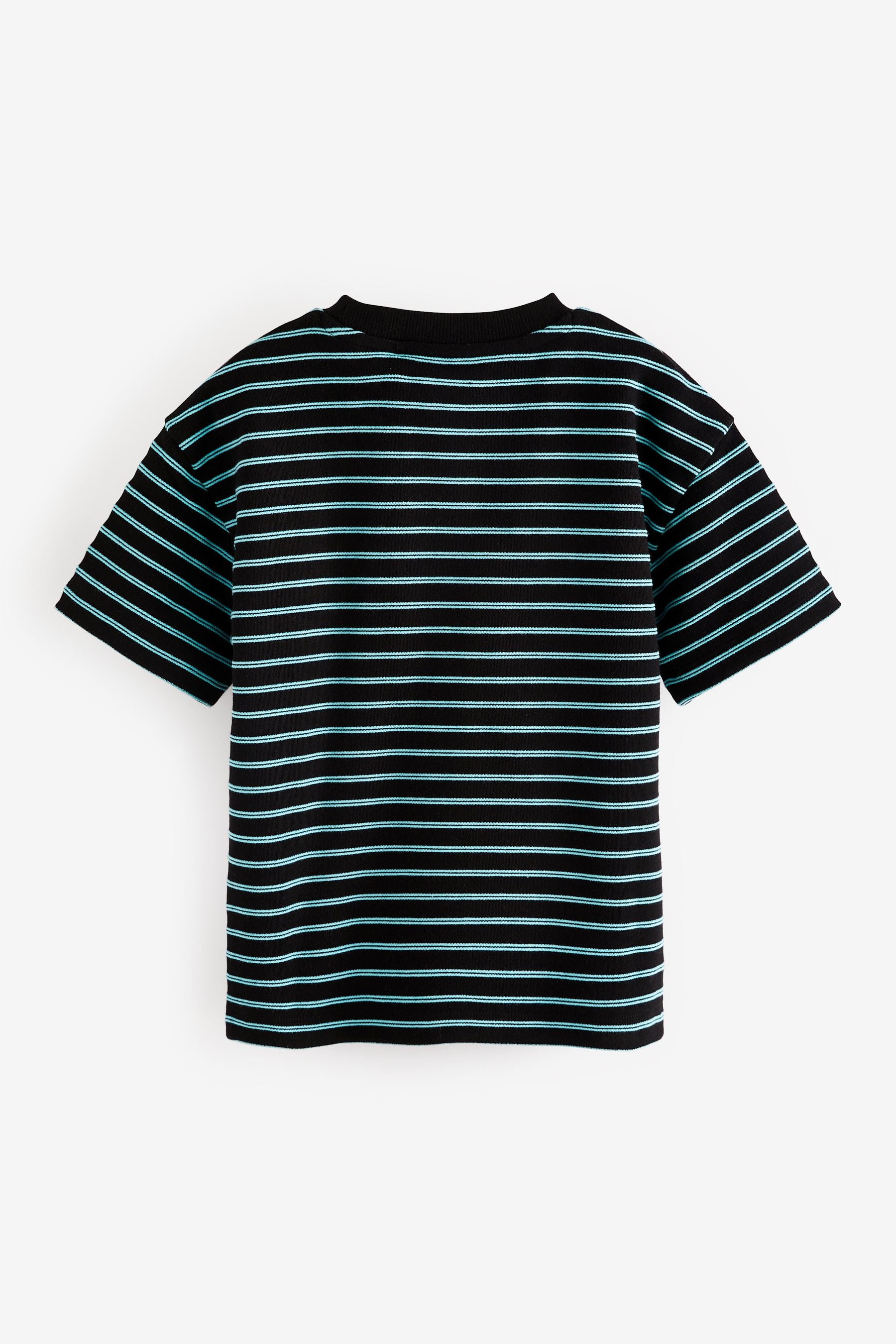 Blue Stripe Short Sleeve T-Shirts 5 Pack (3mths-7yrs)