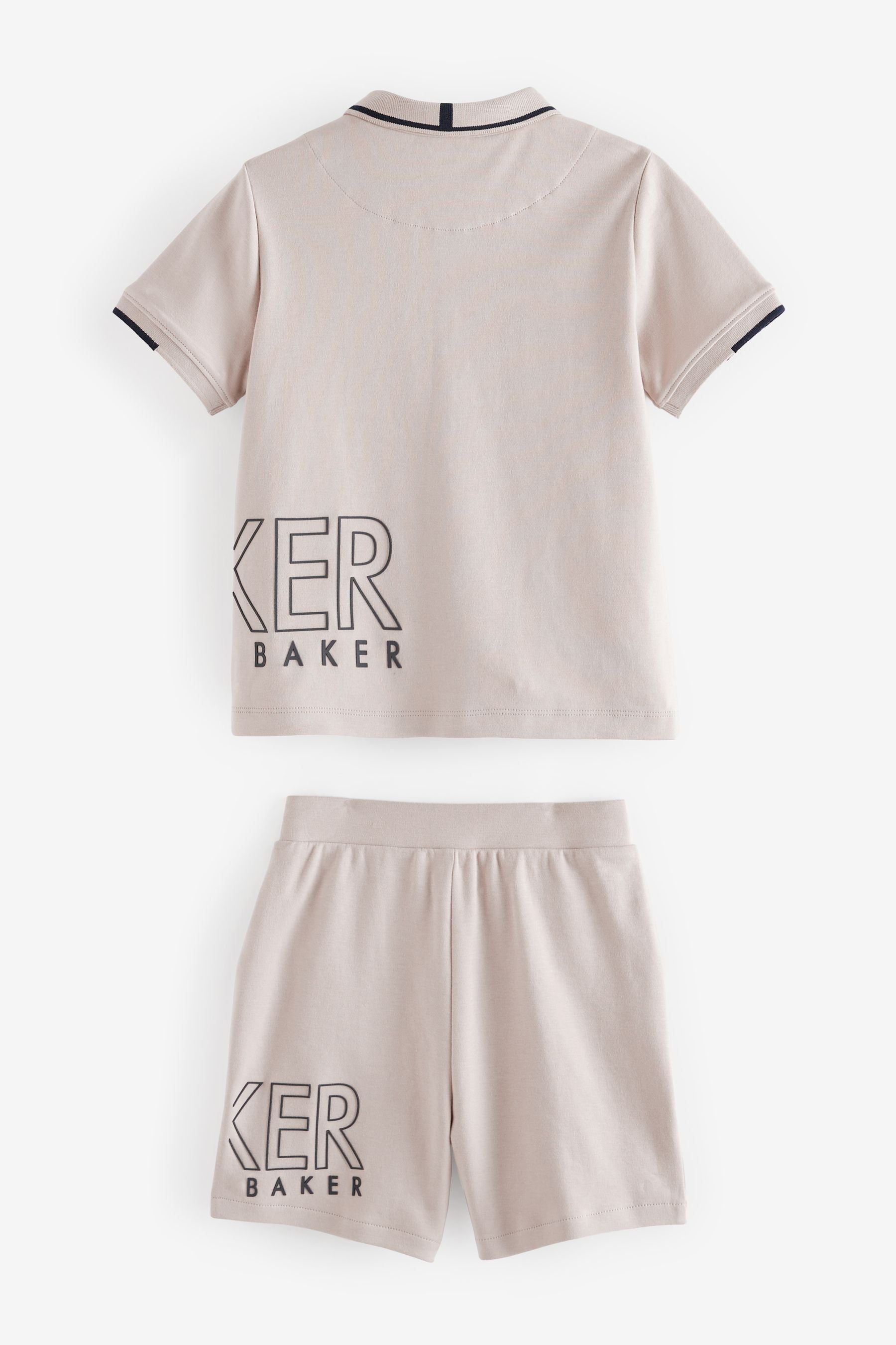 Baker by Ted Baker Stone Polo Shirt and Short Set