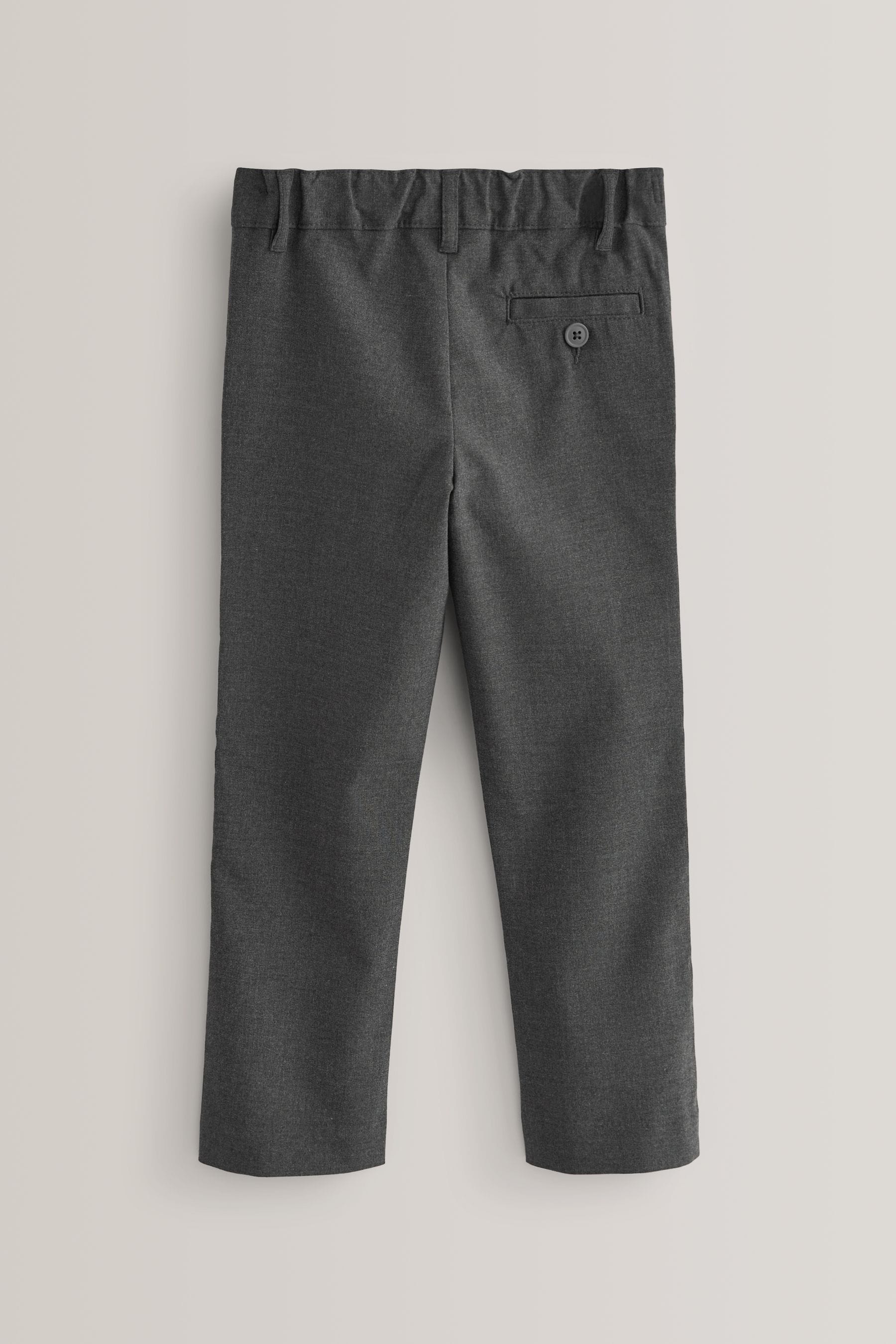 Grey Slim Waist School Formal Stretch Skinny Trousers (3-17yrs)