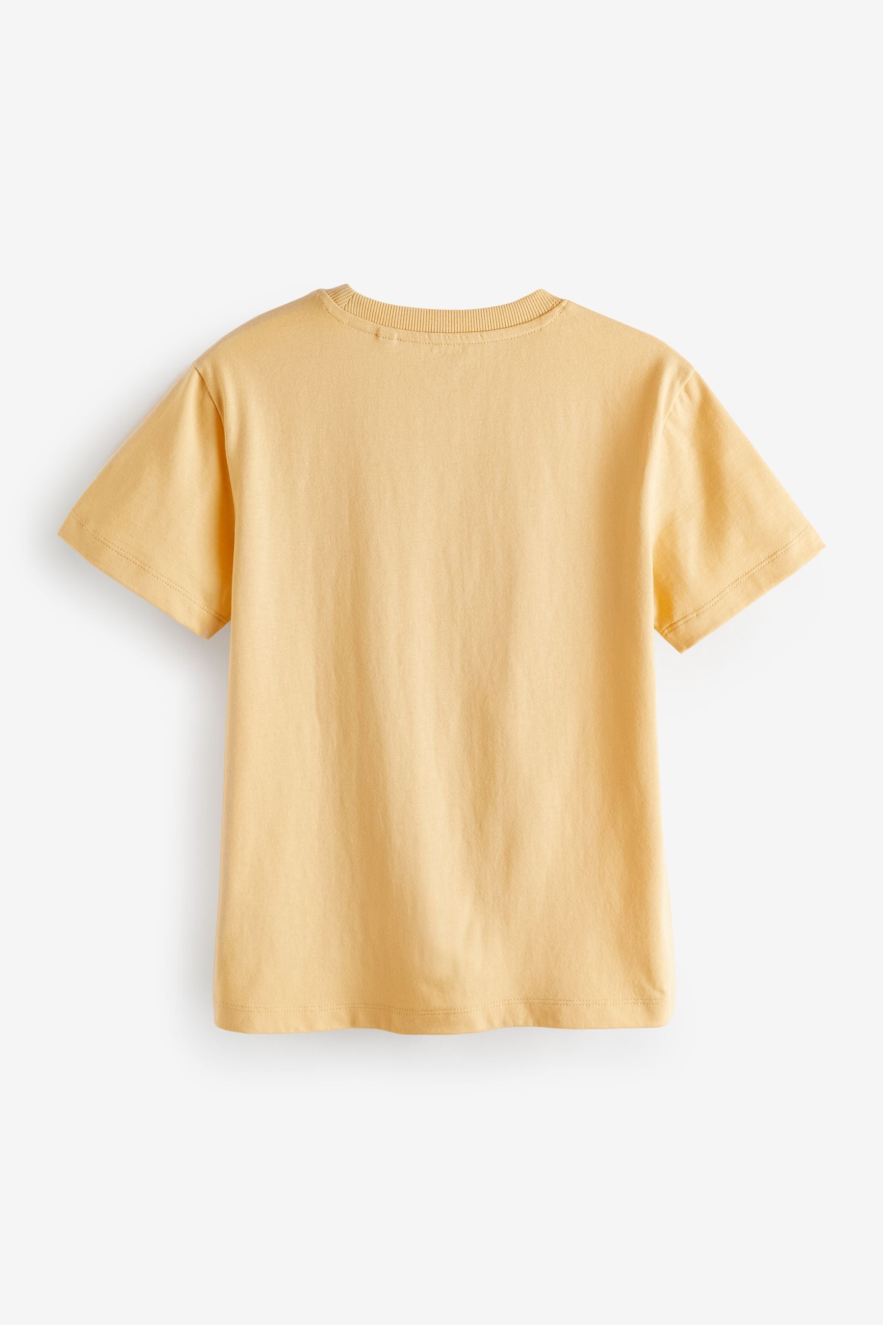 Yellow Buttermilk Regular Fit Short Sleeve 100% Cotton T-Shirt (3-16yrs)