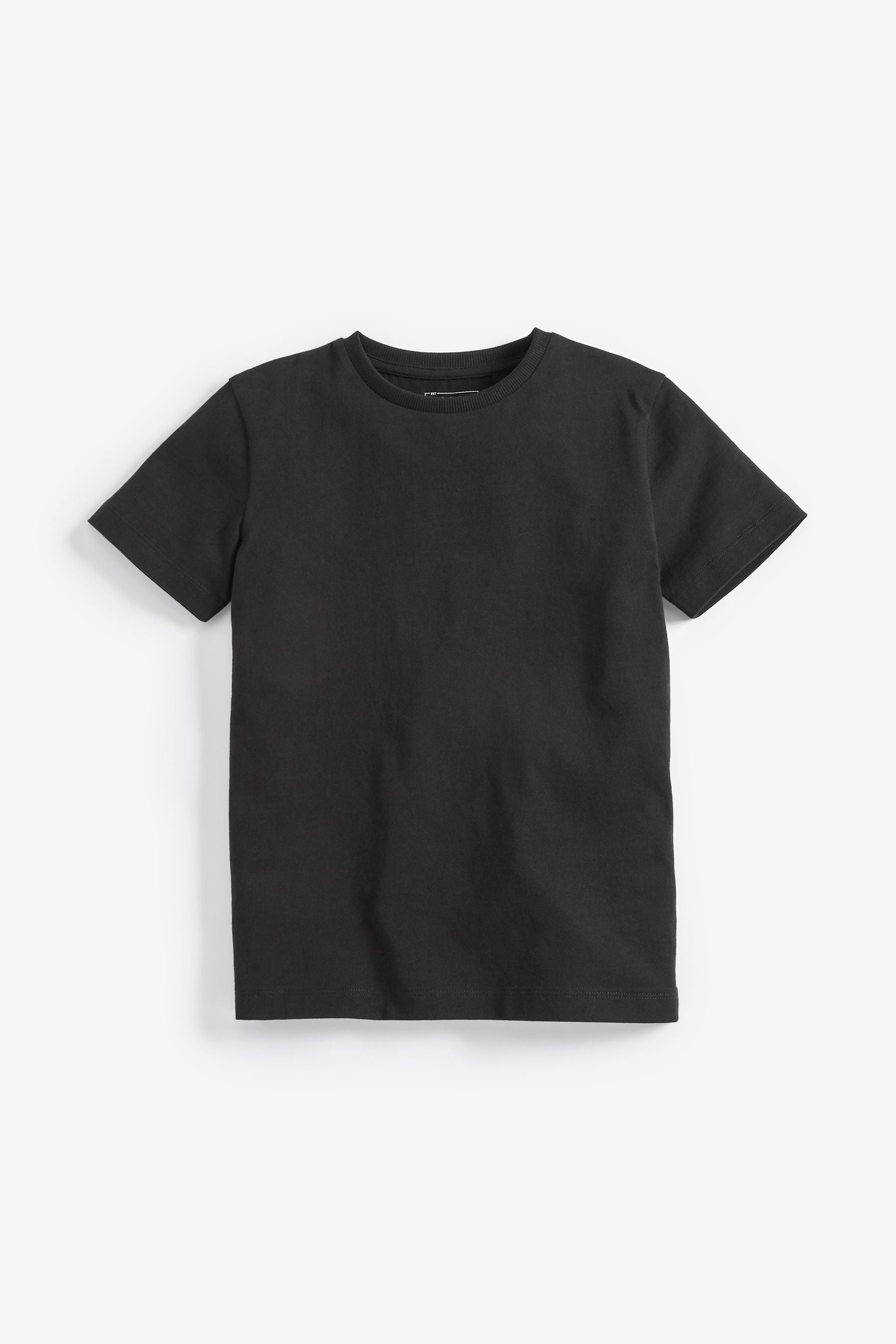 Black Short Sleeve Cotton 100% Cotton T-Shirts 2 Pack (3-16yrs)