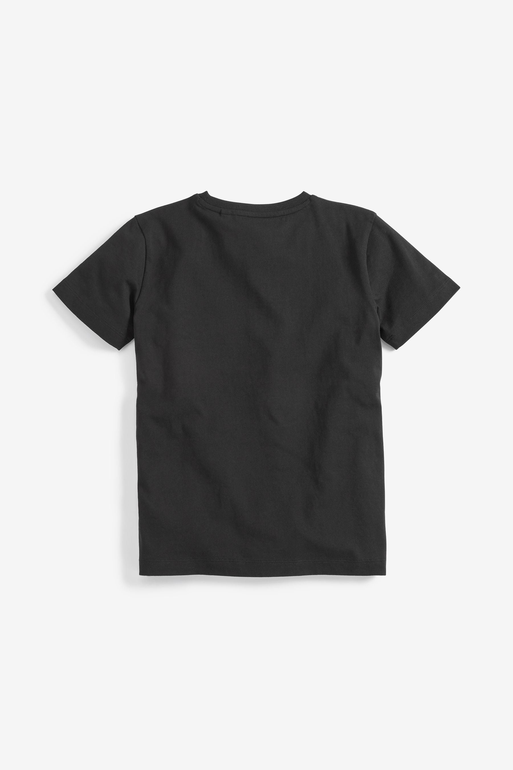 Black Short Sleeve Cotton 100% Cotton T-Shirts 2 Pack (3-16yrs)