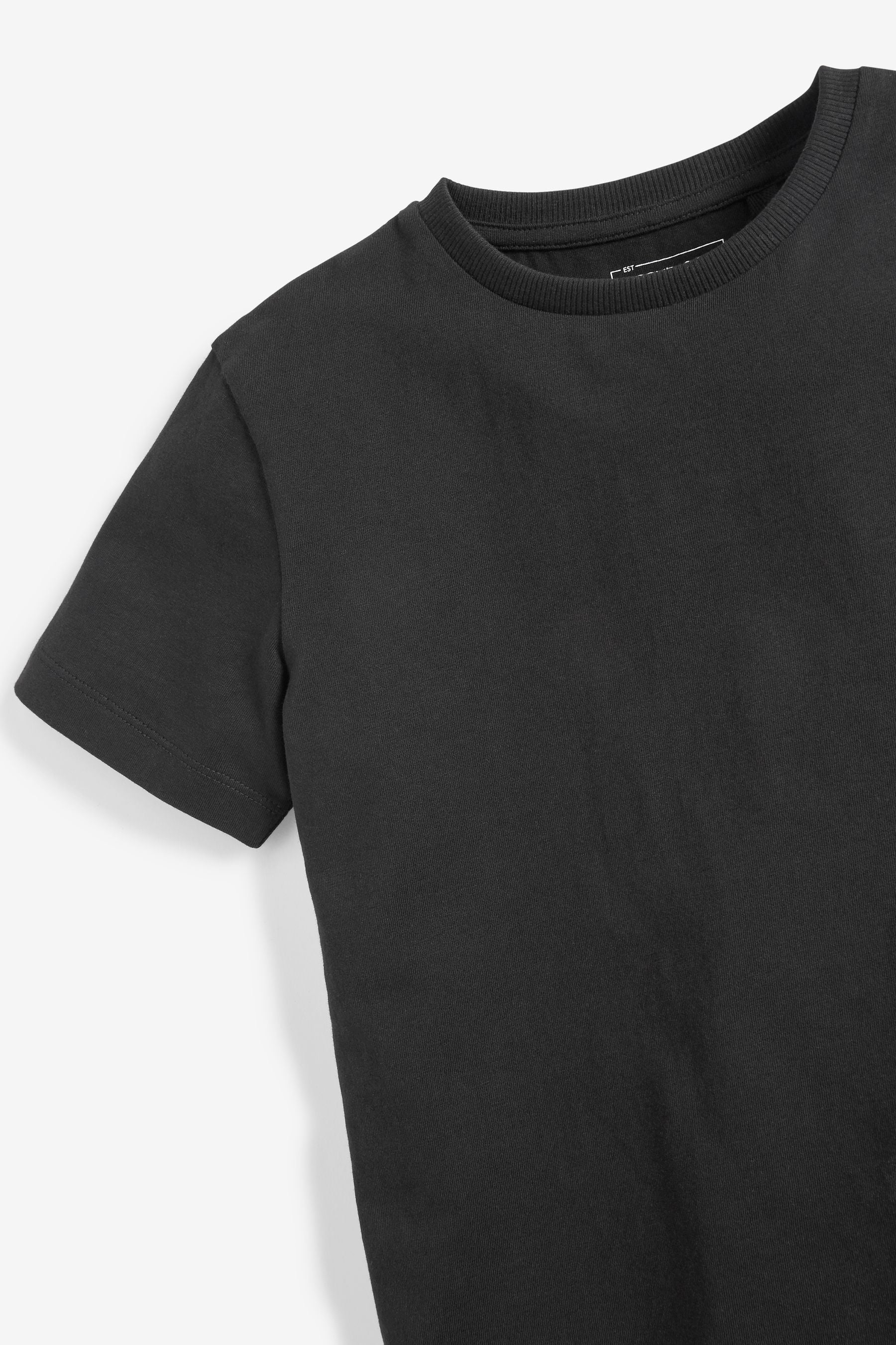 Black Short Sleeve Cotton 100% Cotton T-Shirts 2 Pack (3-16yrs)